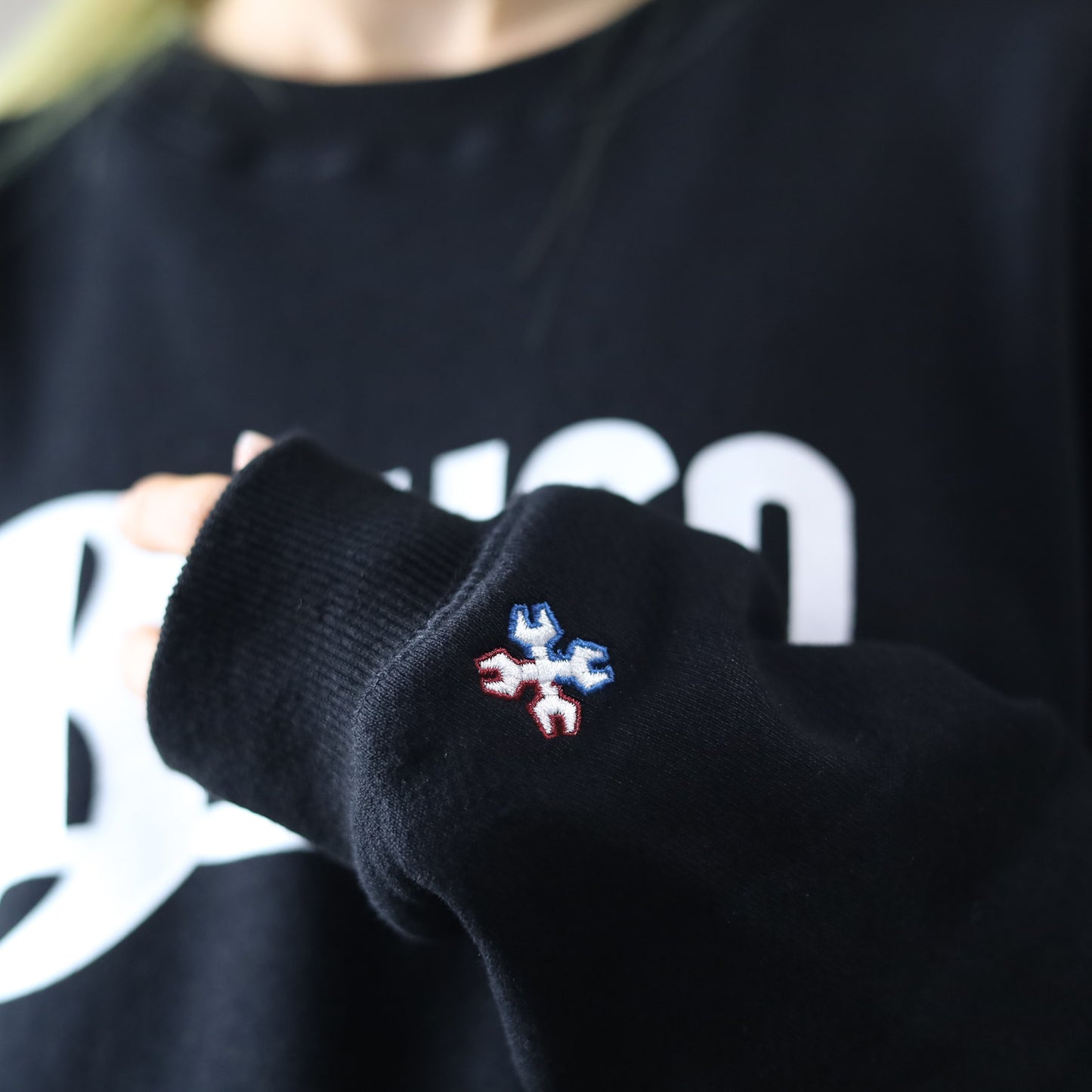 BLUCO / HEAVY PILE SWEATSHIRTS -OLD LOGO- (BLACK)