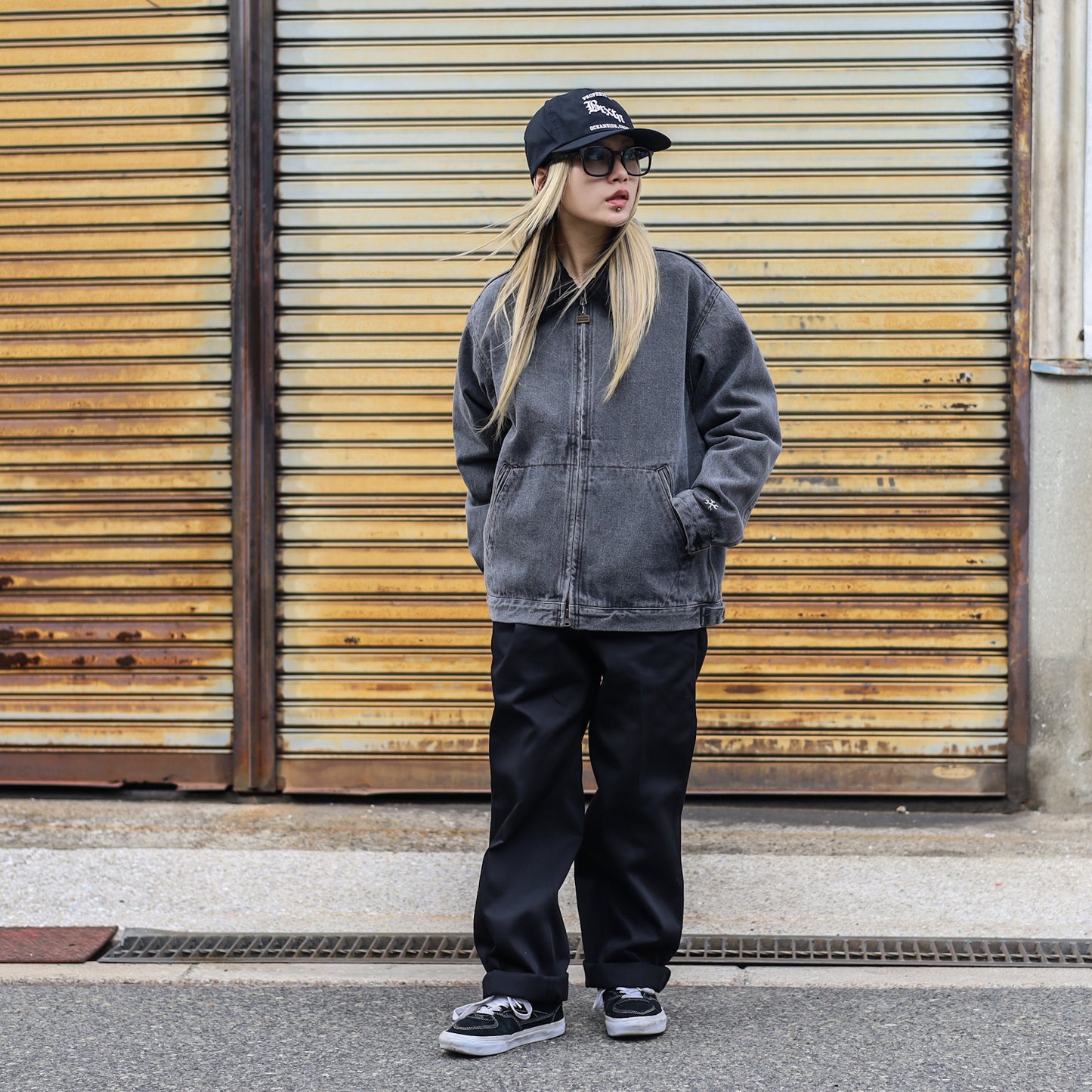 BLUCO / 12OZ DENIM WORK JACKET (BLACK)