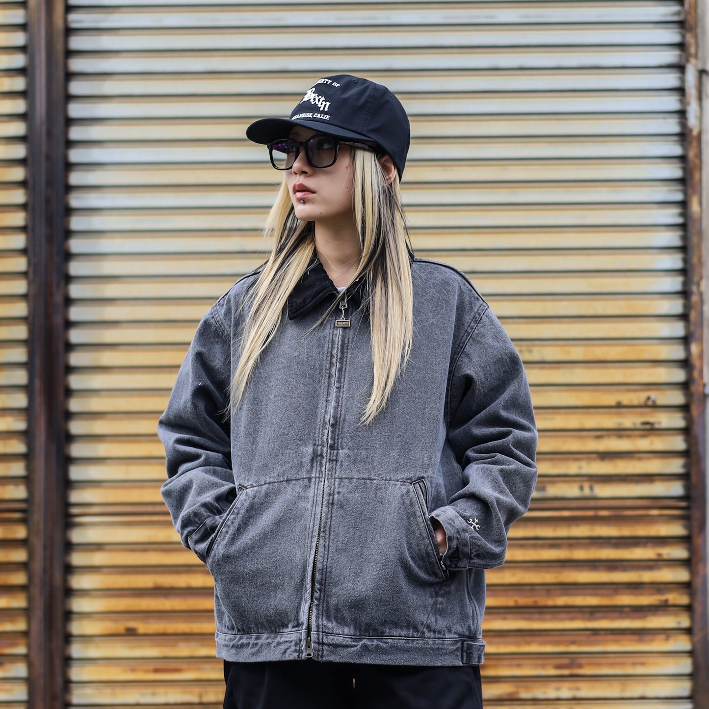 BLUCO / 12OZ DENIM WORK JACKET (BLACK)