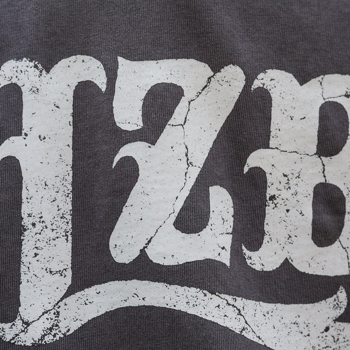 LZBN / STONE LZBN LOGO PIGMENT DYED TEE (BLACK)