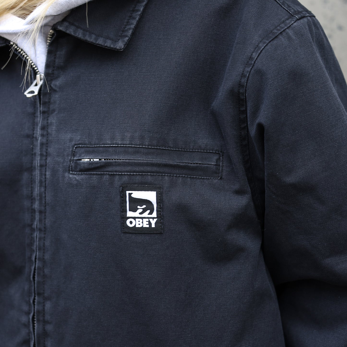 OBEY / DIVISION BLOUSON JACKET (BLACK)