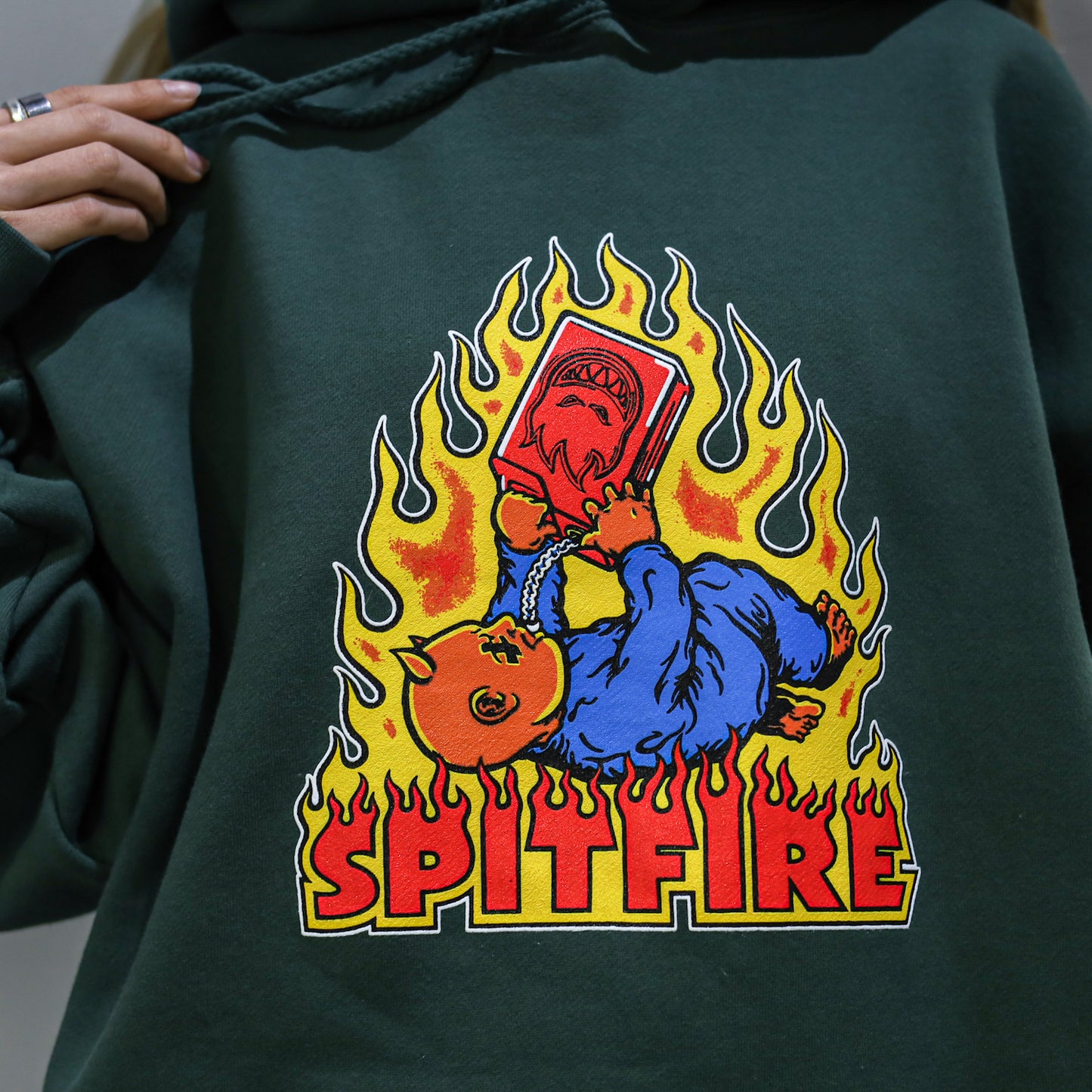 SPITFIRE / DEMONSEED PULLOVER HOODIE (ALPINE GREEN)