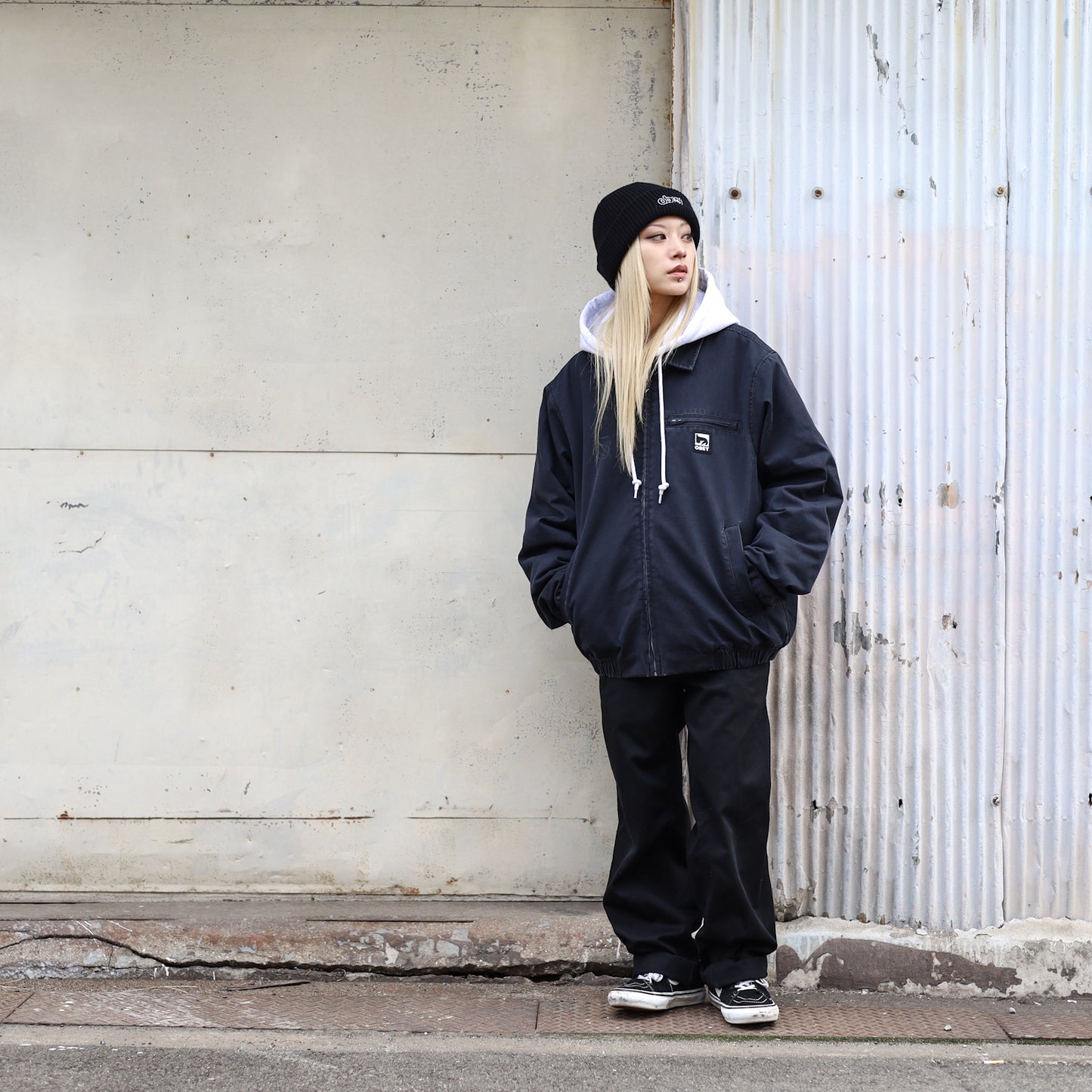 OBEY / DIVISION BLOUSON JACKET (BLACK)