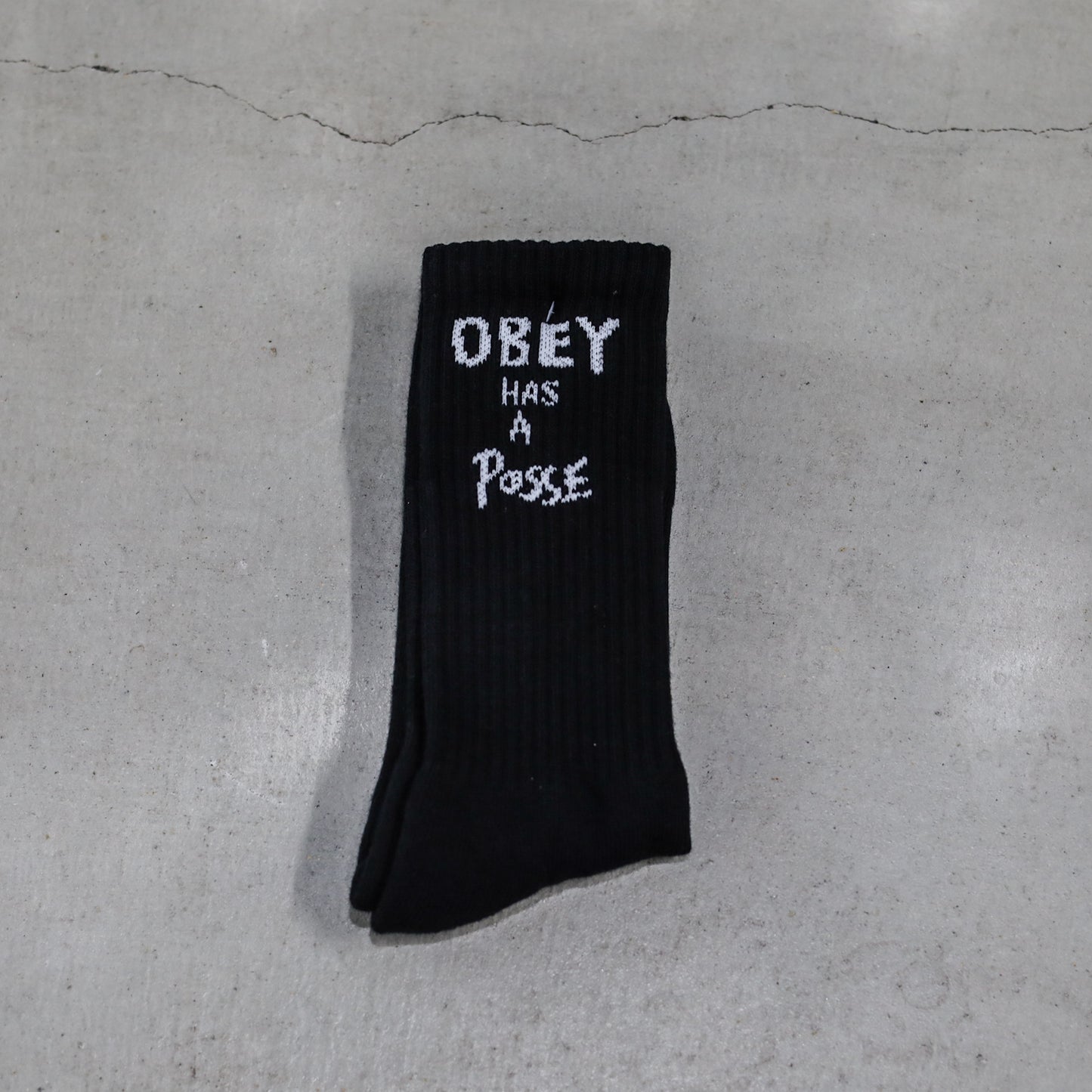 OBEY / OBEY HAS A POSSE SOCKS (BLACK)