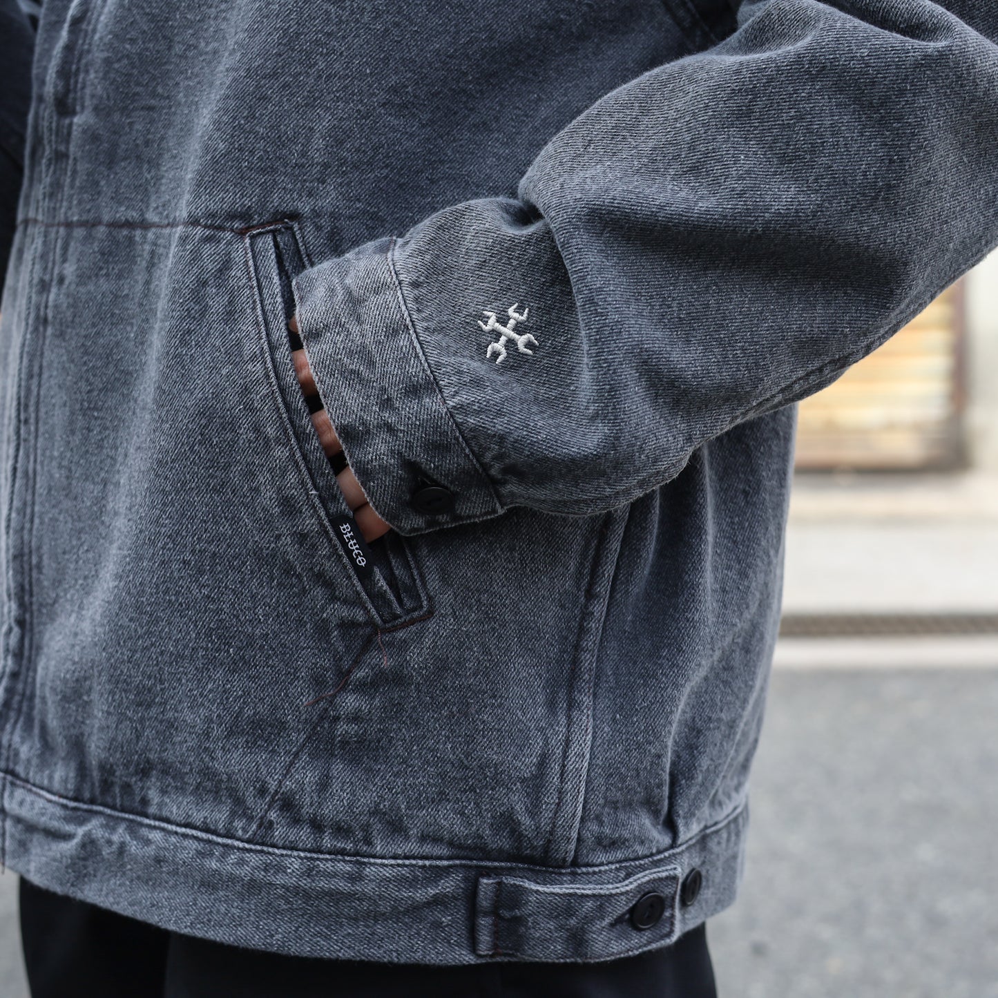 BLUCO / 12OZ DENIM WORK JACKET (BLACK)