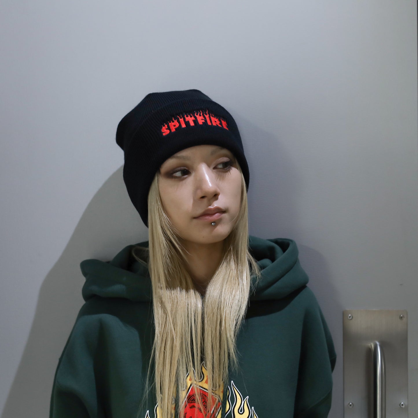 SPITFIRE / DEMONSEED SCRIPT BEANIE (BLACK)