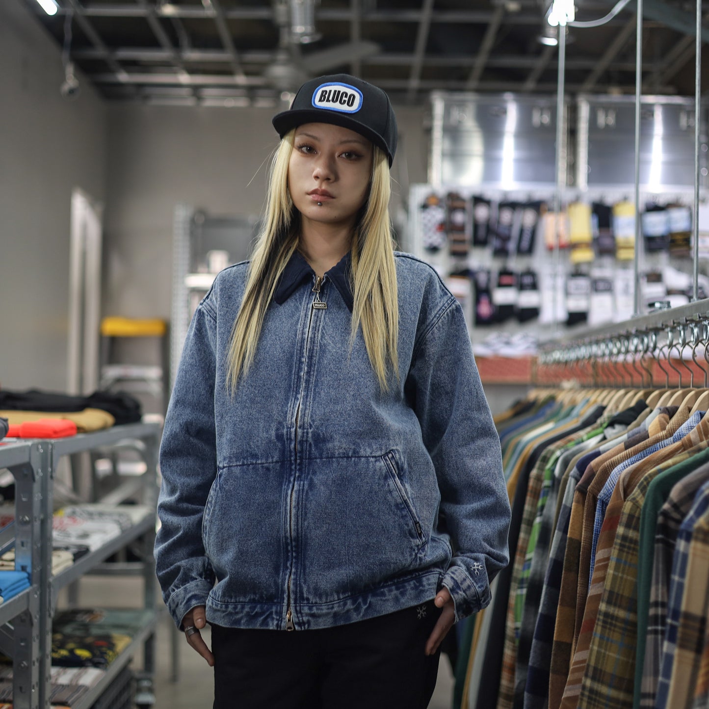 BLUCO / 12OZ DENIM WORK JACKET (L.INDIGO)