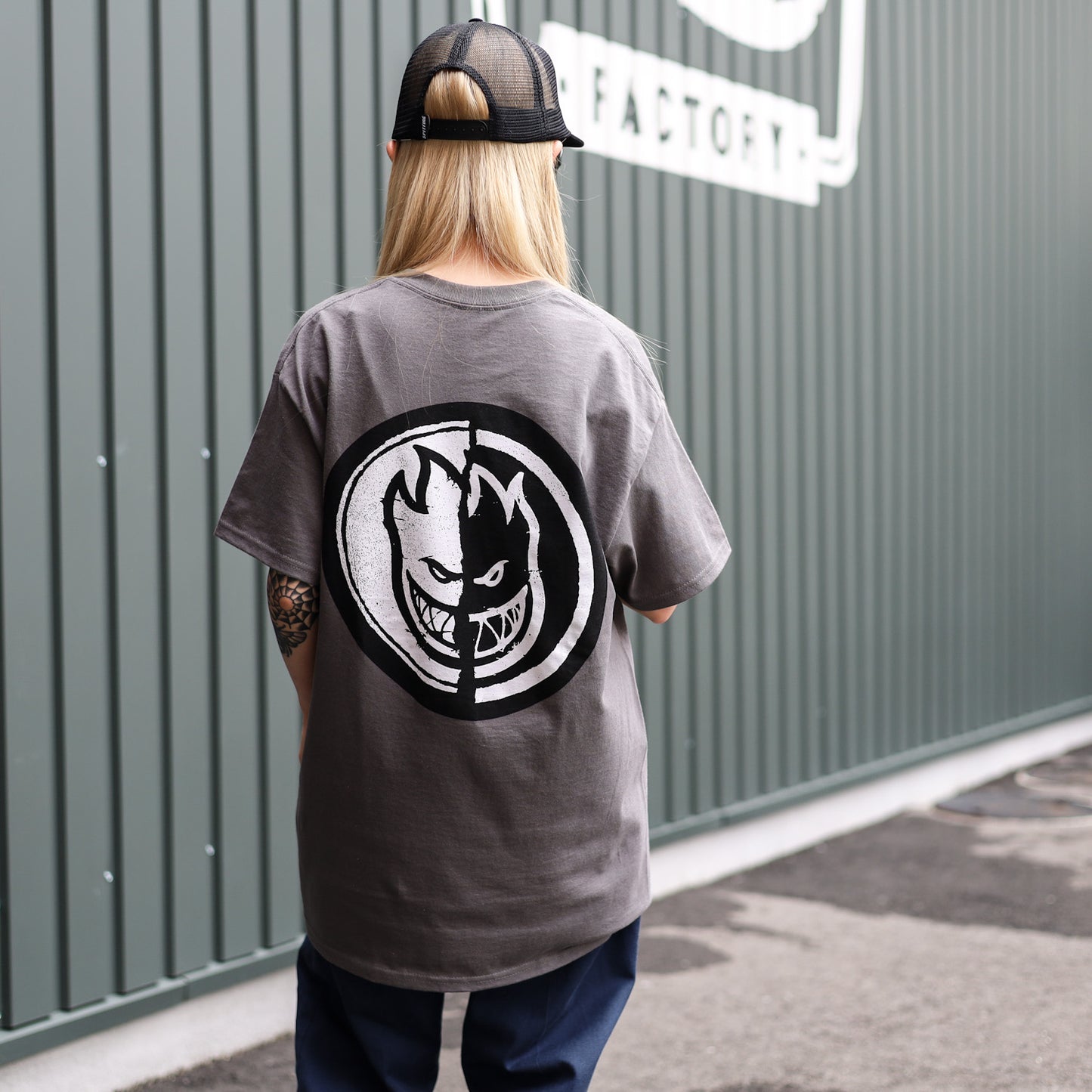 SPITFIRE / YIN YANG TEE (CHARCOAL)