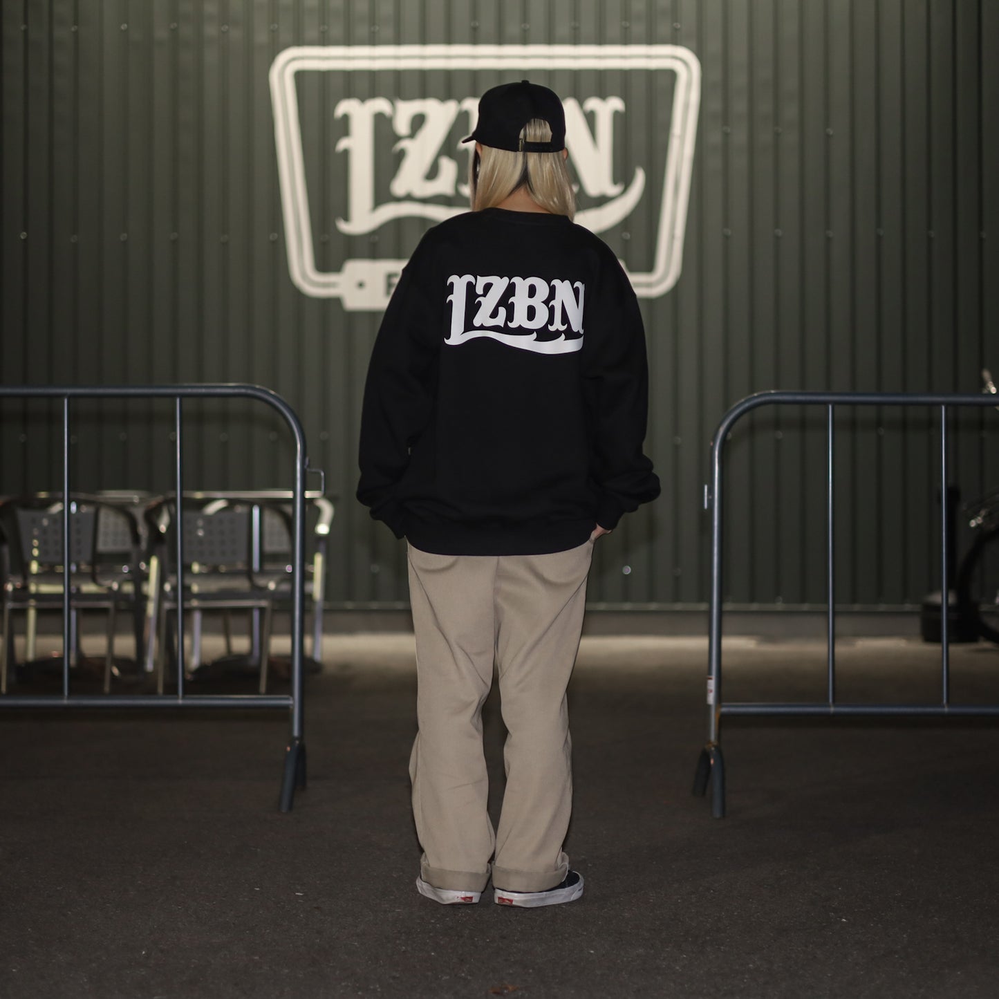 LZBN / LZBN LOGO CREWNECK SWEAT (BLACK)