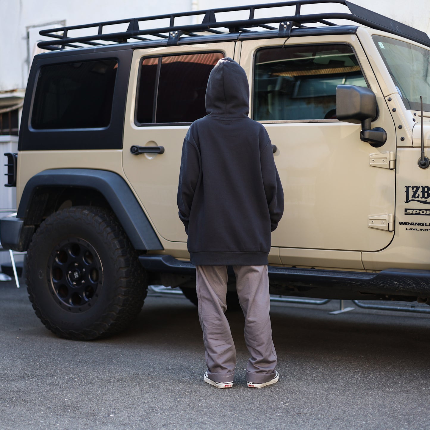 BRIXTON / GATEWAY PATCH HOOD (BLACK)