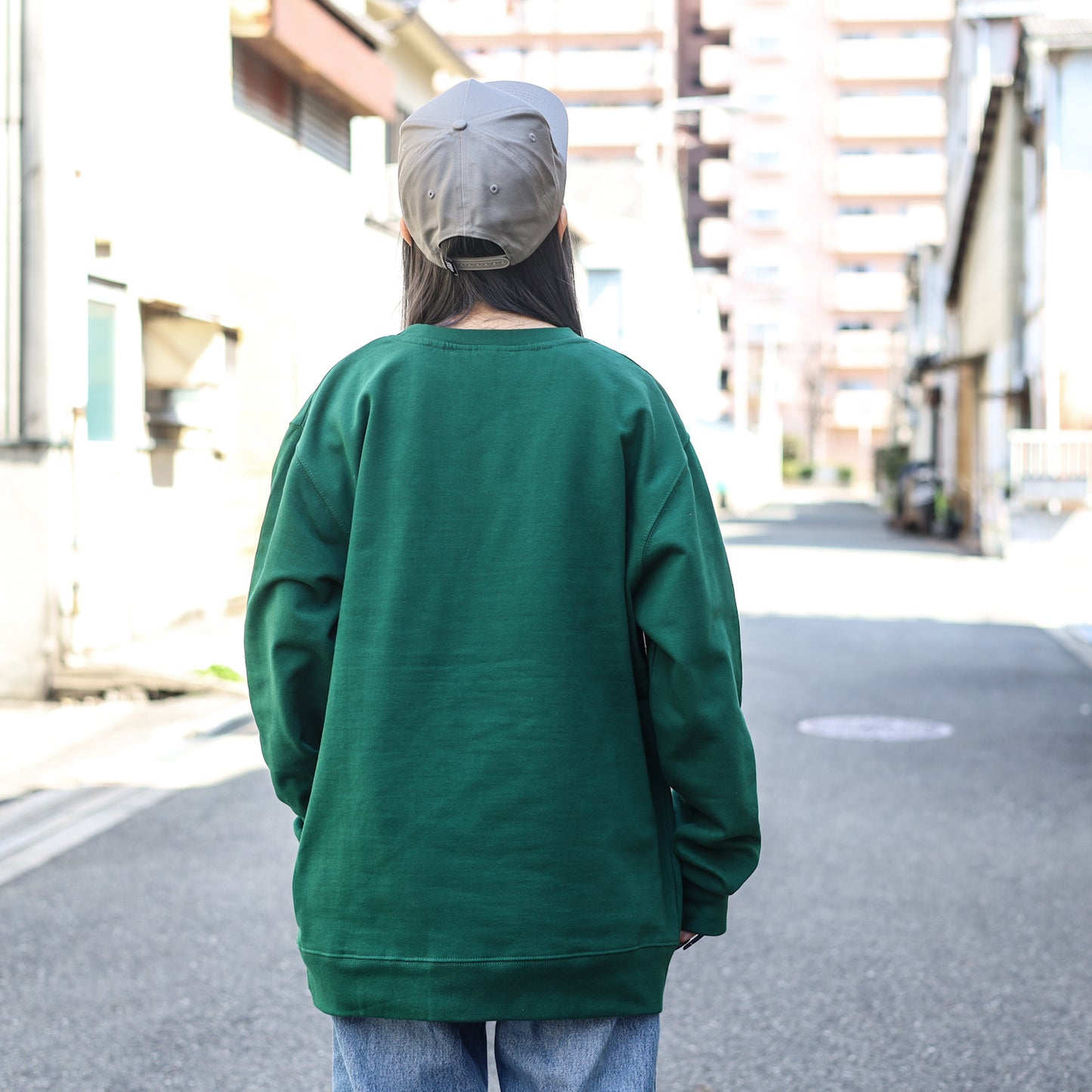 ANTIHERO / EAGLE CREWNECK SWEAT (DARKGREEN/BLACK MULTI)