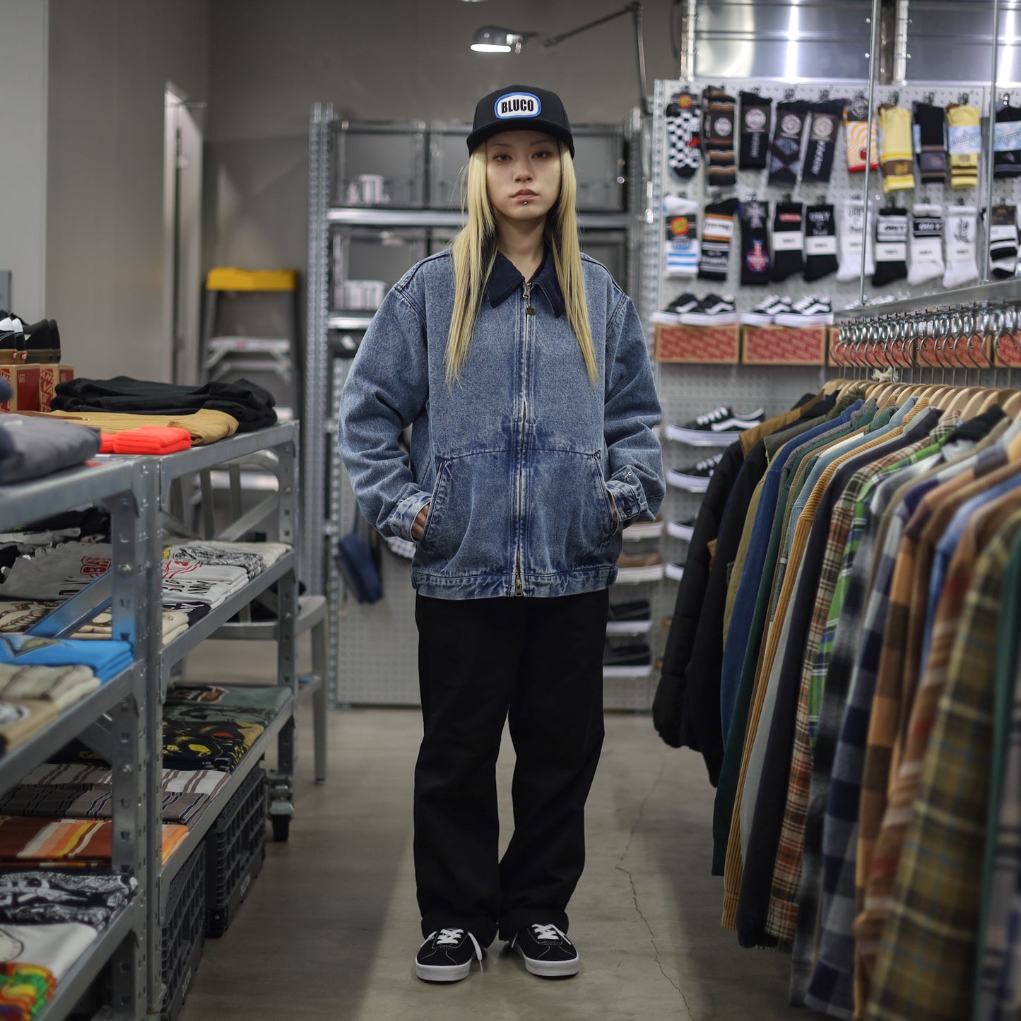 BLUCO / 12OZ DENIM WORK JACKET (L.INDIGO)