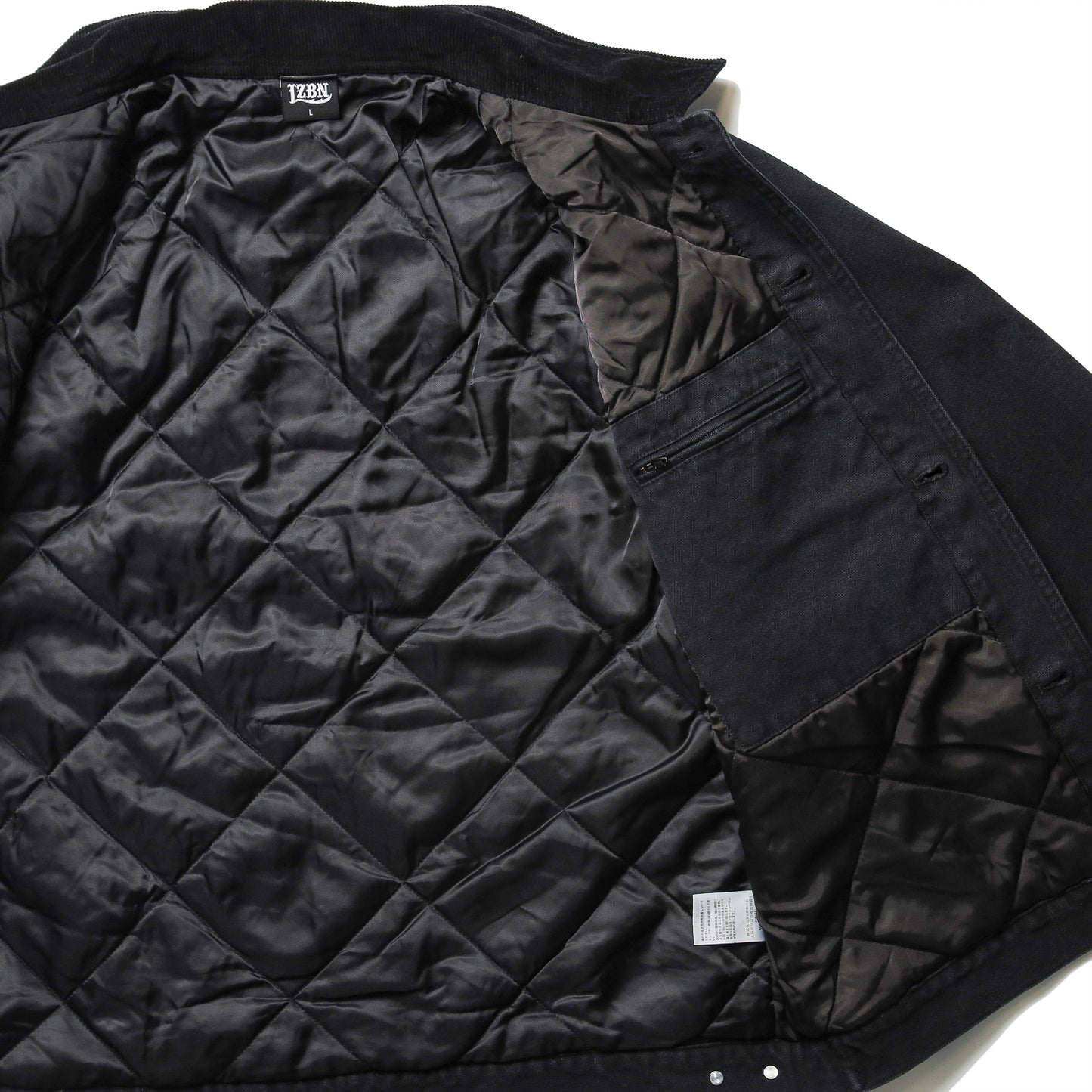 LZBN / OVAL LOGO PATCH CANVAS WORK JACKET (BLACK)