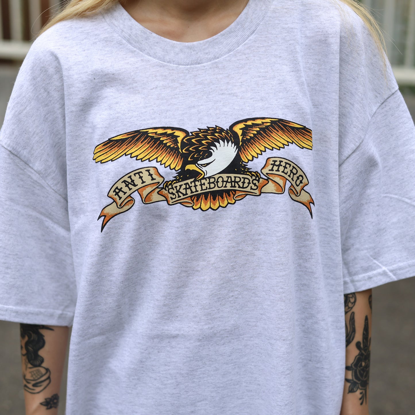 ANTIHERO / EAGLE TEE (ASH/BLACK MULTI)