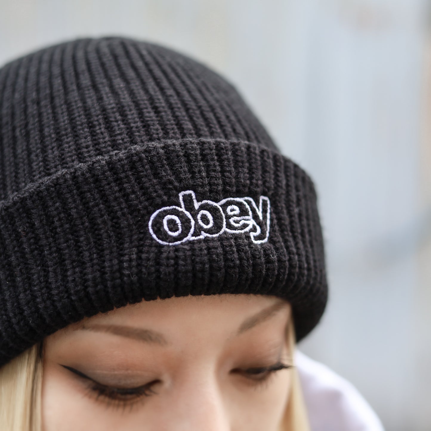 OBEY / THROWBACK BEANIE (BLACK)