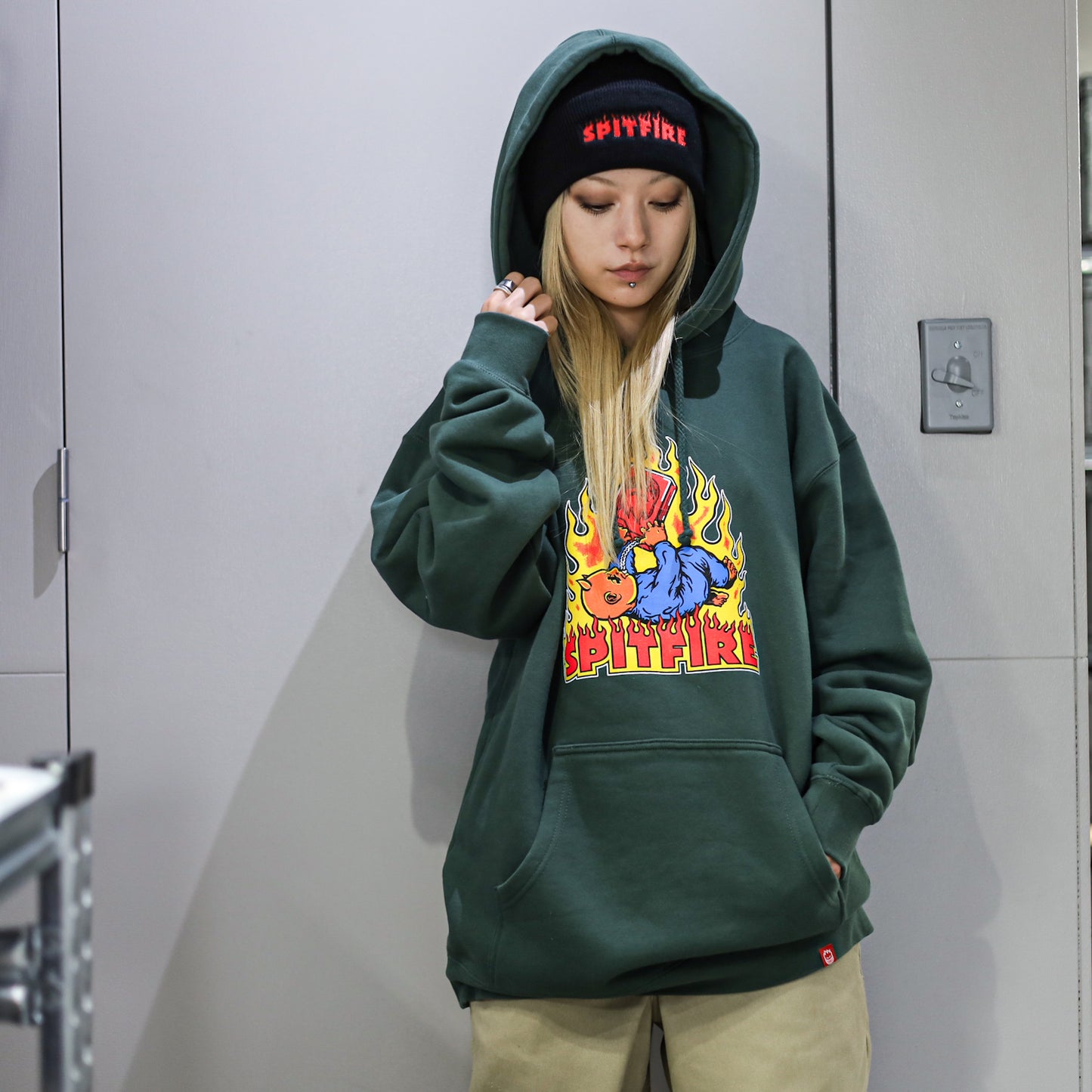 SPITFIRE / DEMONSEED PULLOVER HOODIE (ALPINE GREEN)