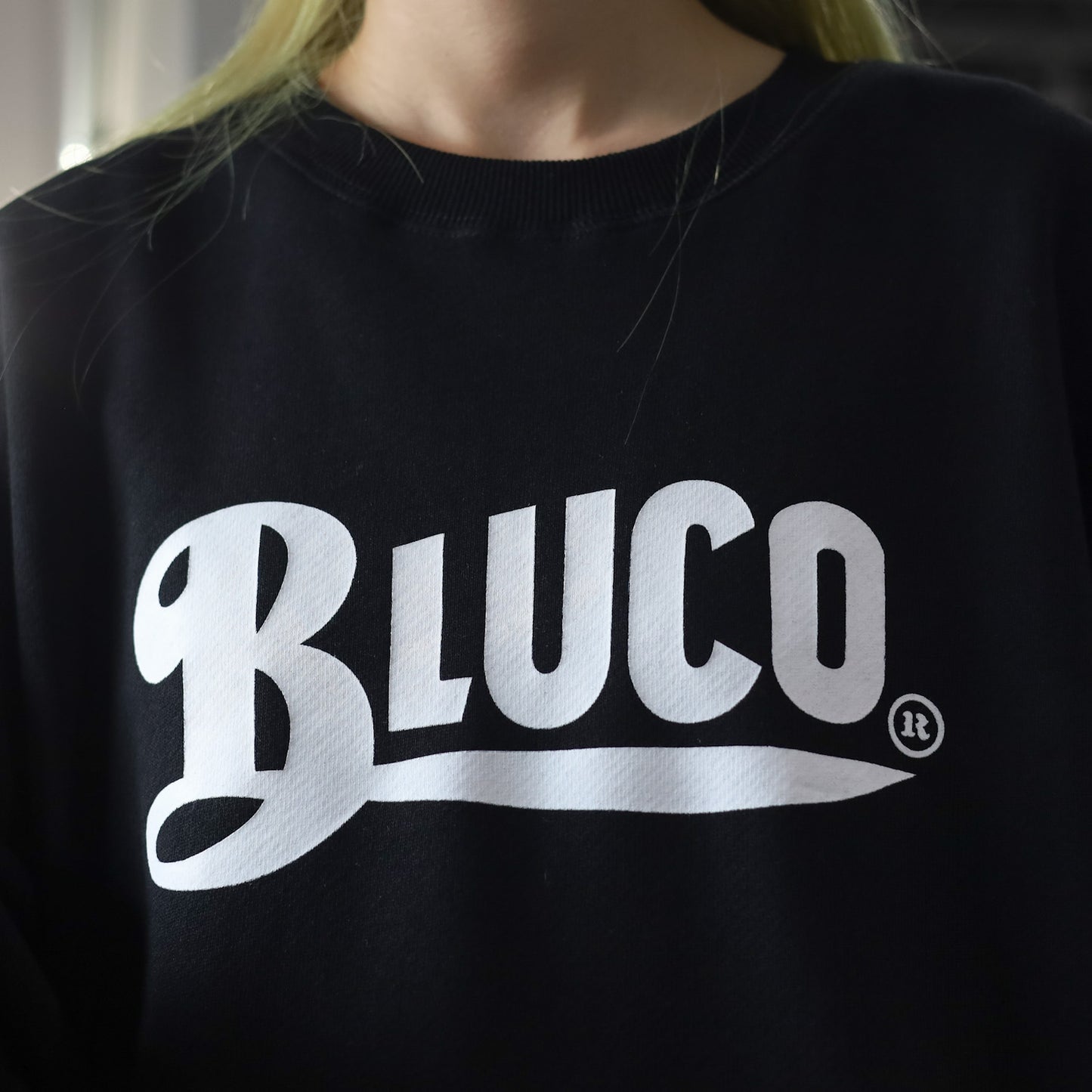 BLUCO / HEAVY PILE SWEATSHIRTS -OLD LOGO- (BLACK)