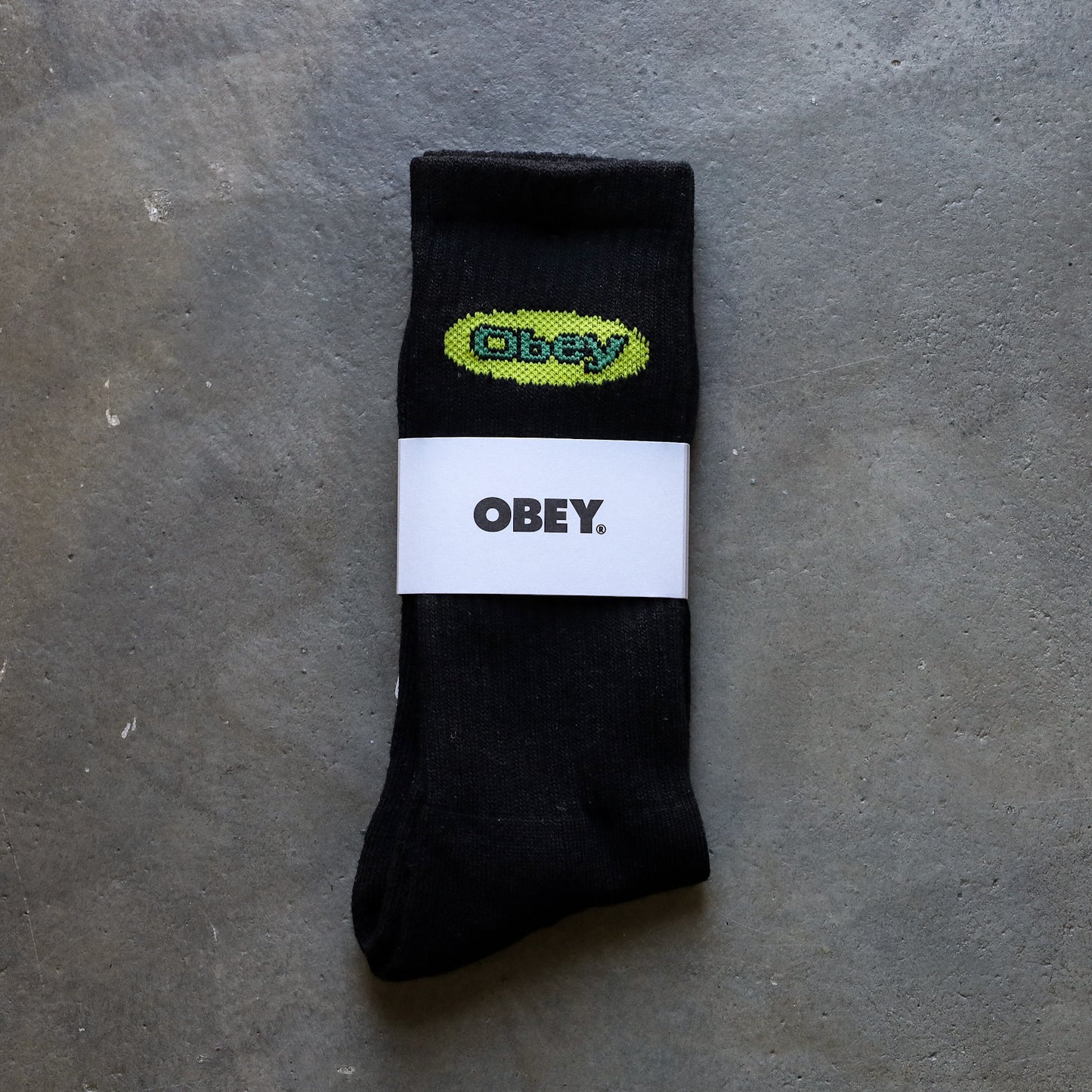 OBEY / FRESH OVAL SOCKS (BLACK)