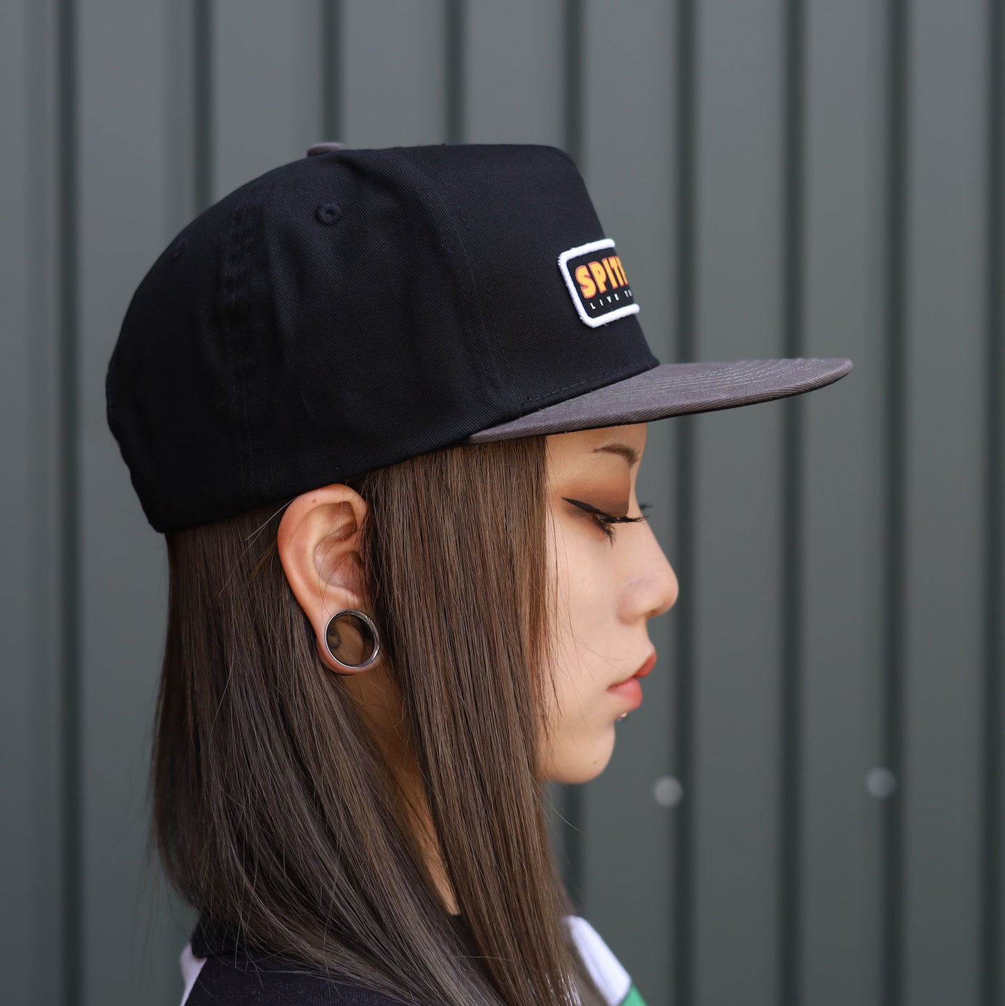 SPITFIRE / LTB PATCH SNAPBACK CAP (BLACK/CHARCOAL)