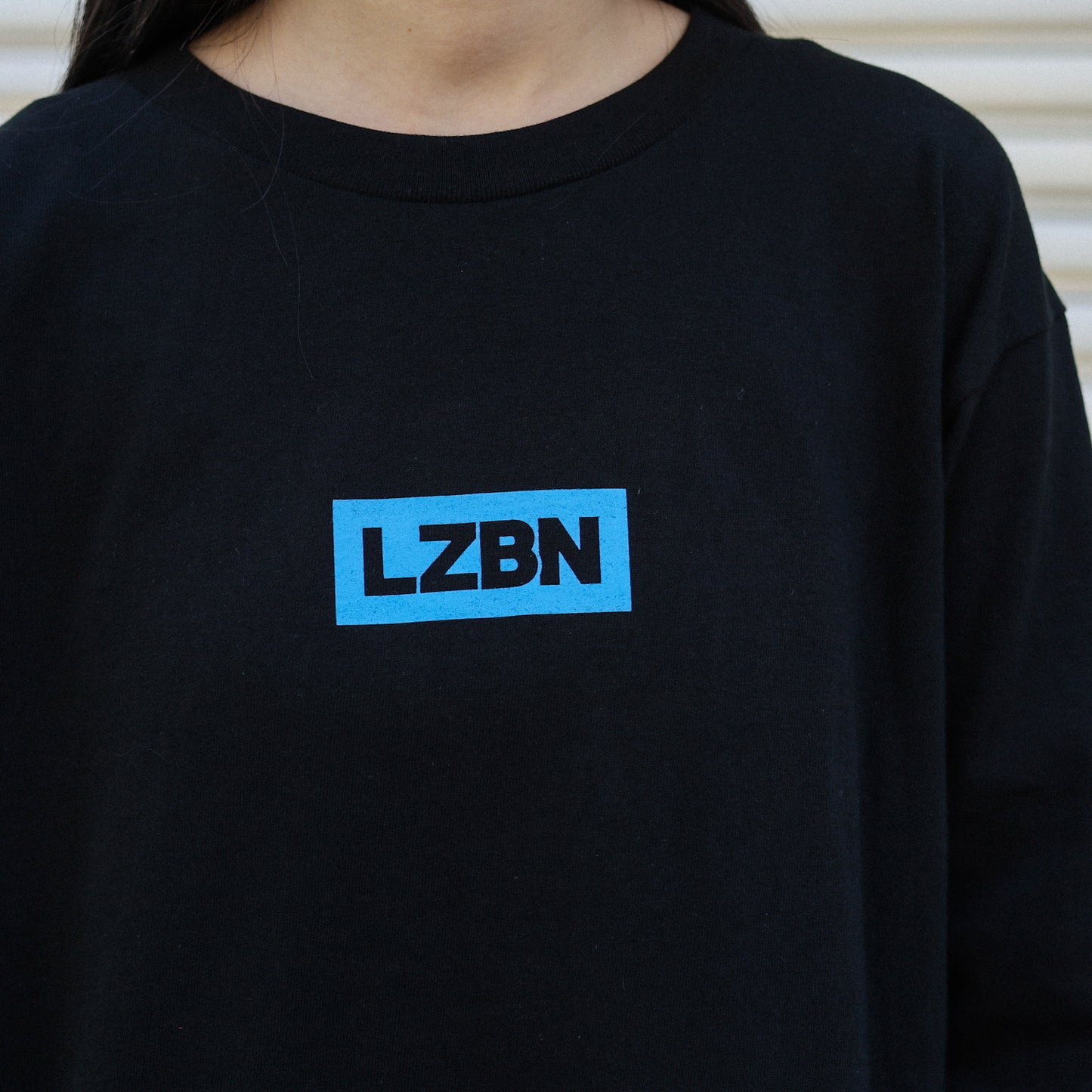 LZBN / WORKERS L/S TEE (BLACK/BLUE)