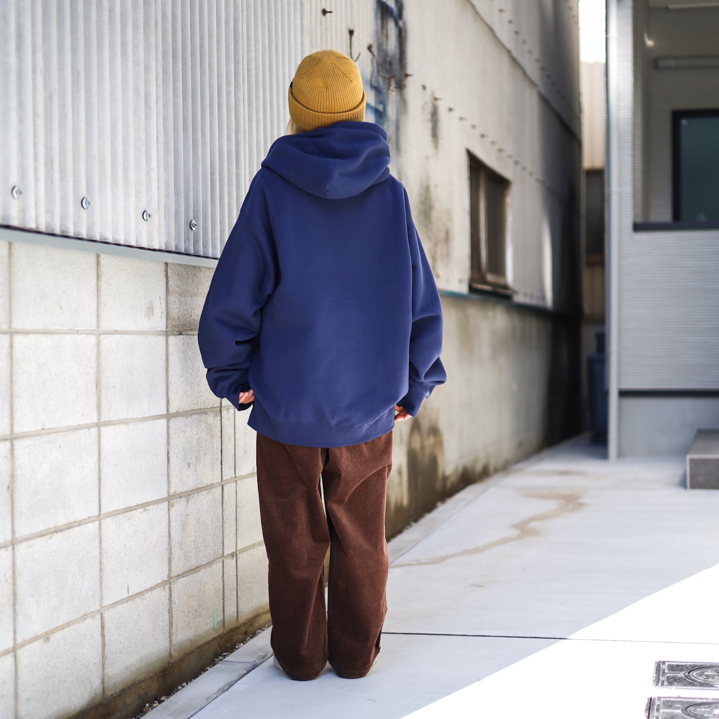OBEY / OBEY DOUBLE EXCLAMATION HOODIE (ACADEMY NAVY)