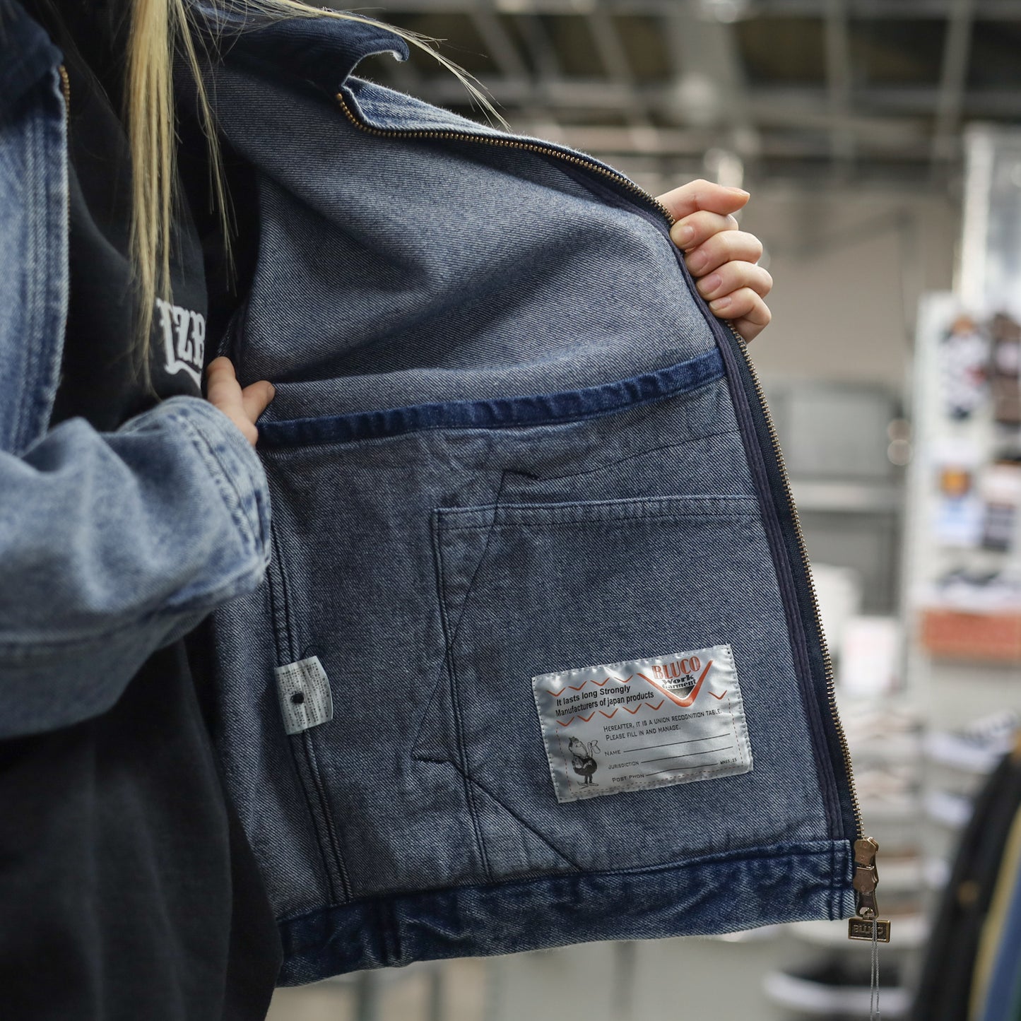 BLUCO / 12OZ DENIM WORK JACKET (L.INDIGO)