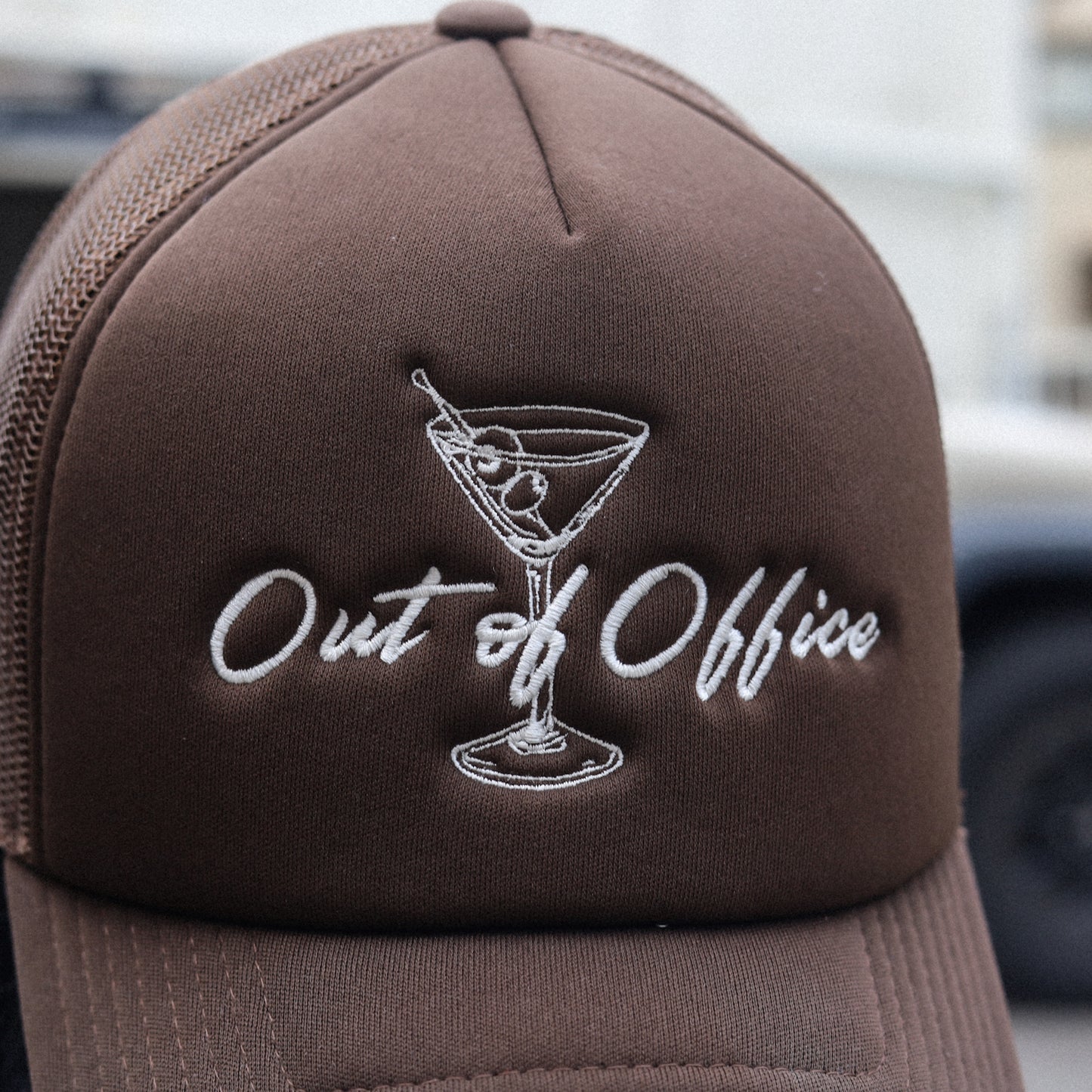 BRIXTON / OUT OF OFFICE HP TRUCKER CAP (PINECONE BROWN/PINECONE BROWN)