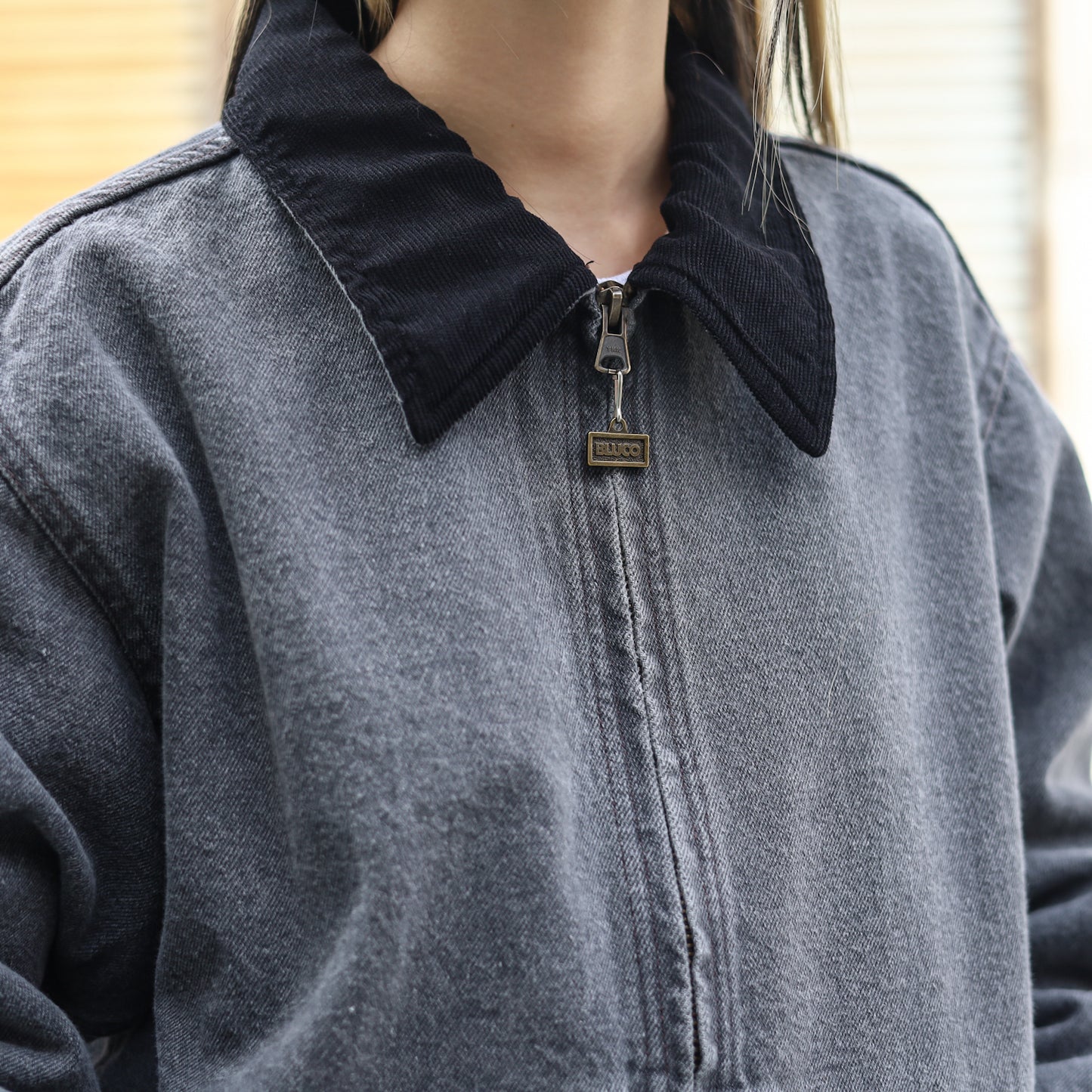 BLUCO / 12OZ DENIM WORK JACKET (BLACK)