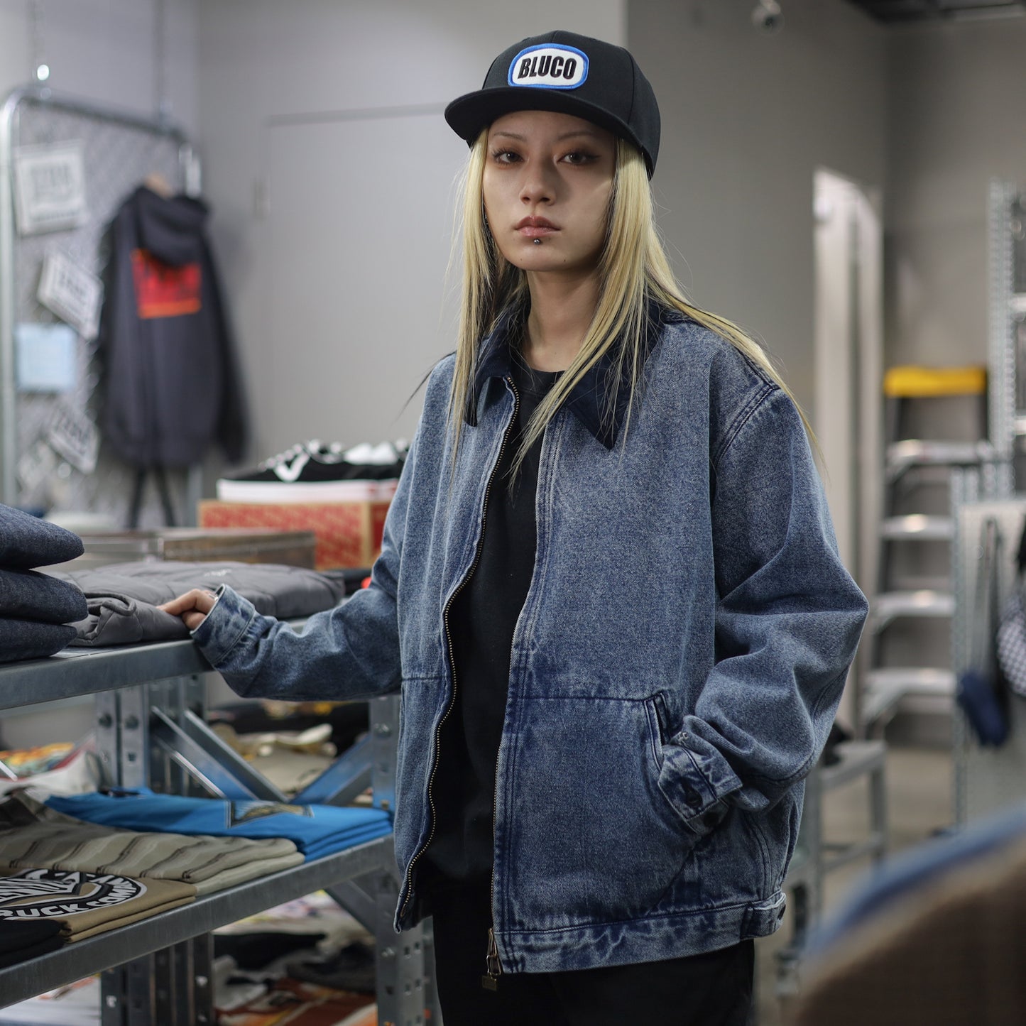 BLUCO / 12OZ DENIM WORK JACKET (L.INDIGO)