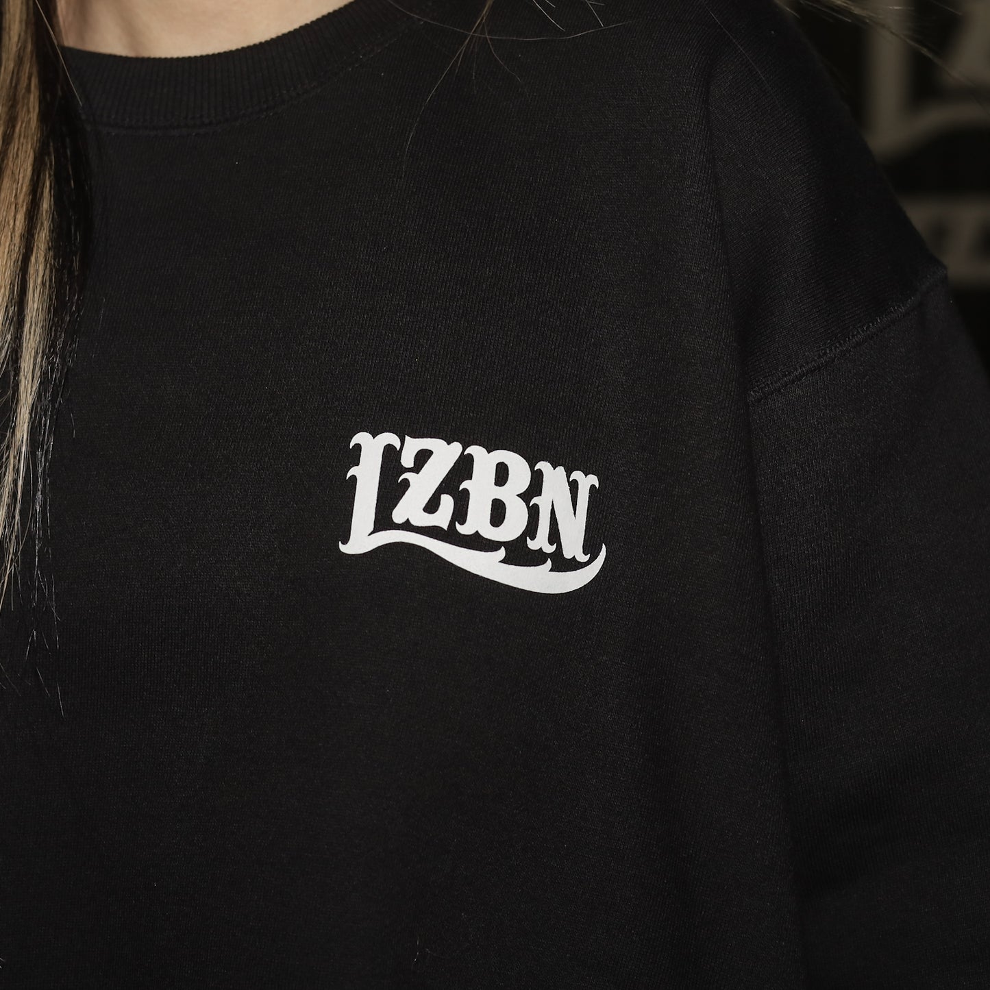 LZBN / LZBN LOGO CREWNECK SWEAT (BLACK)