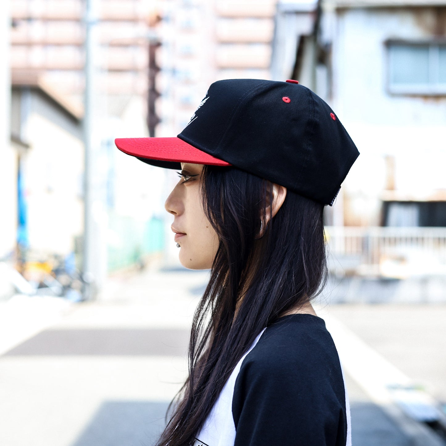 SPITFIRE / FLYING CLASSIC SNAPBACK CAP (BLACK/RED)