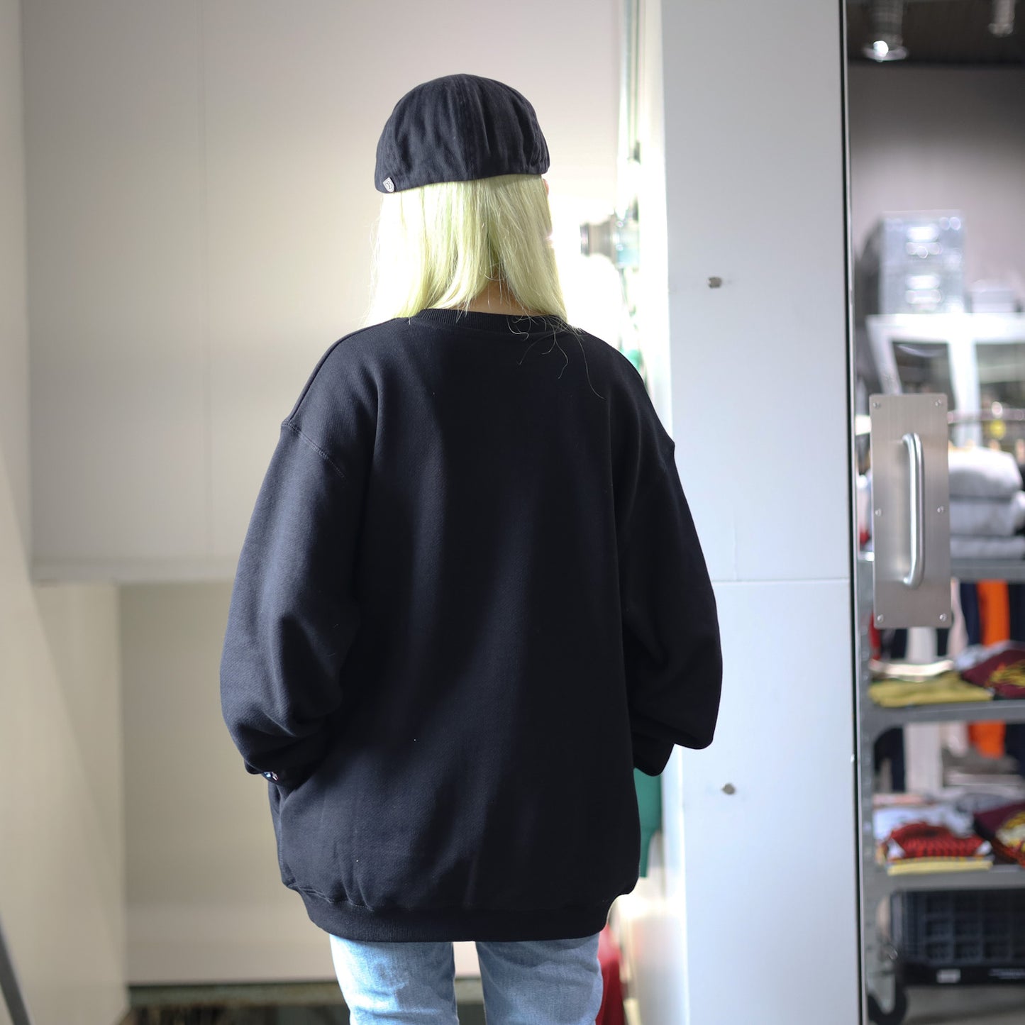 BLUCO / HEAVY PILE SWEATSHIRTS -OLD LOGO- (BLACK)