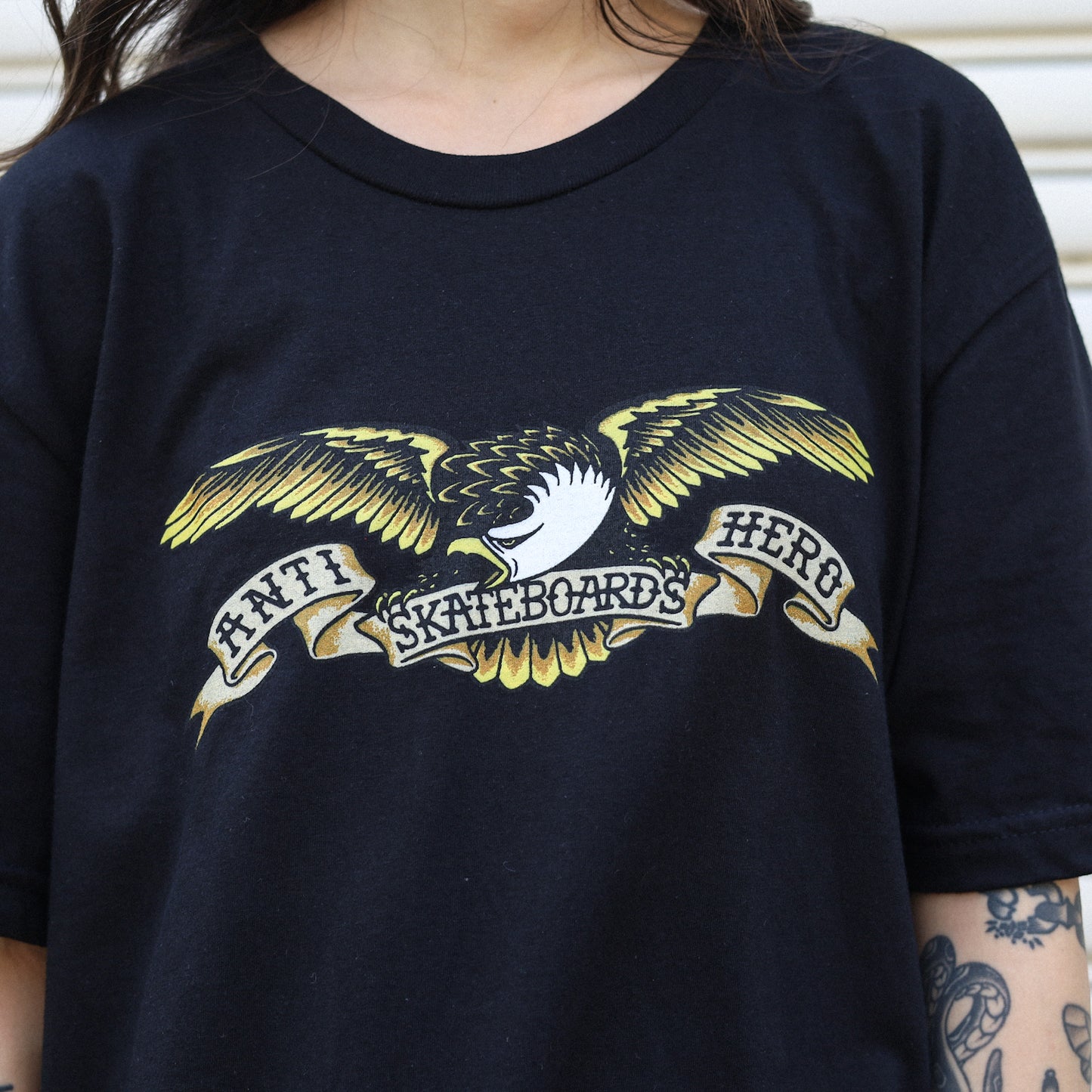 ANTIHERO / EAGLE TEE (BLACK/BLACK MULTI)