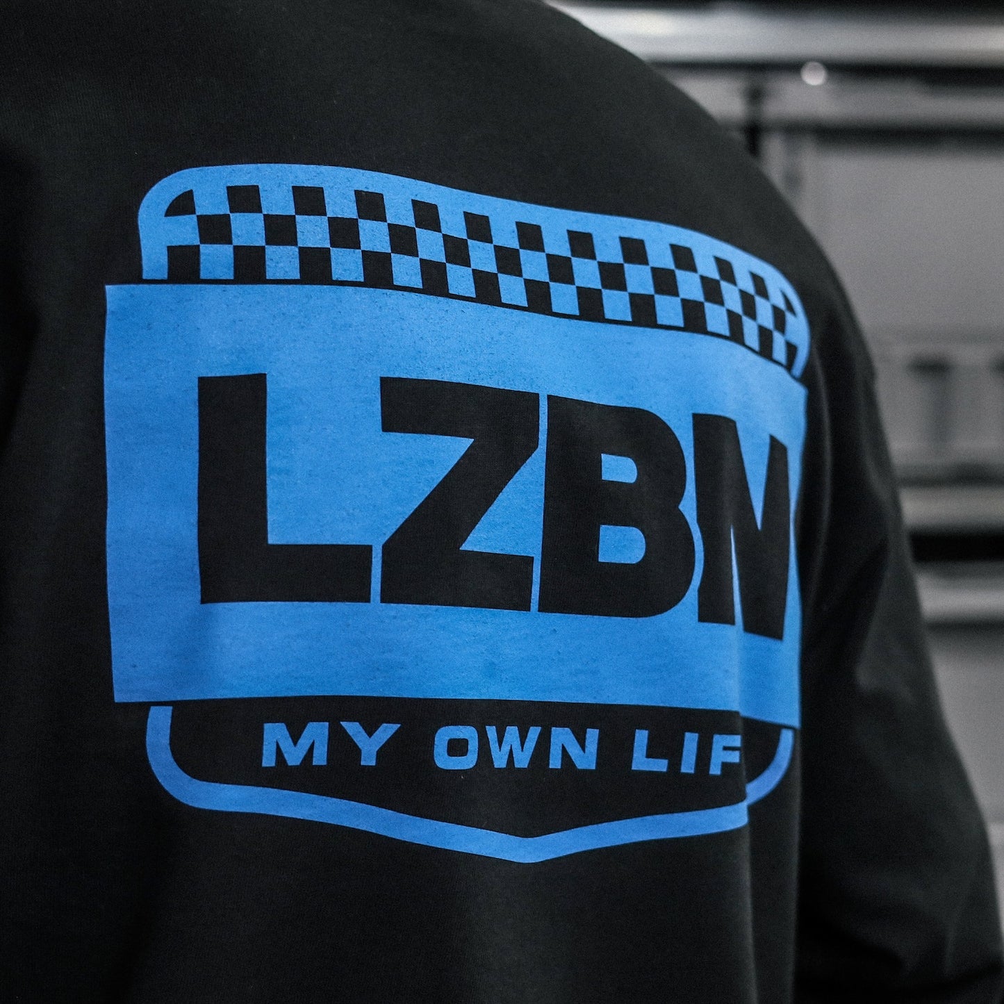 LZBN / WORKERS L/S TEE (BLACK/BLUE)