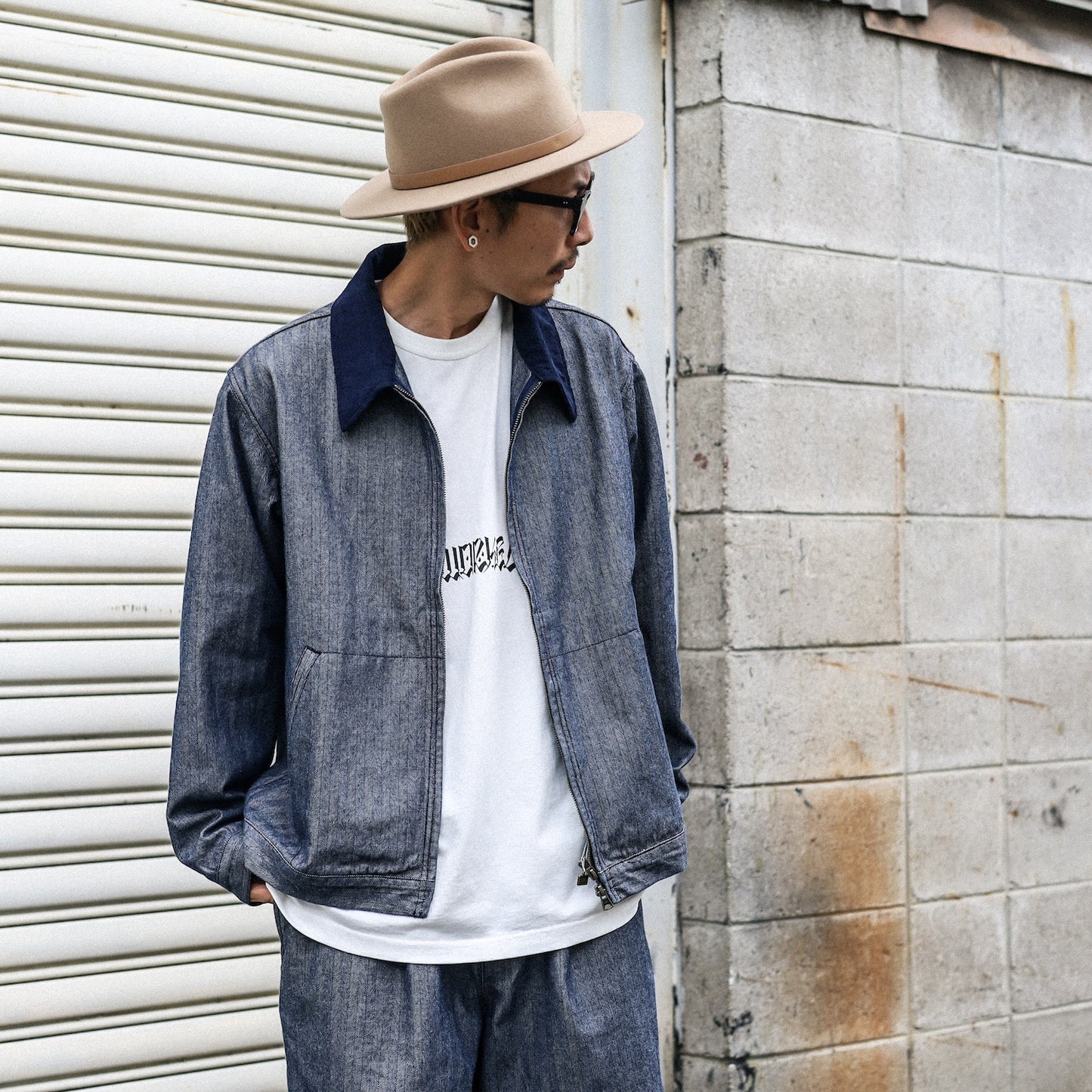 BLUCO / 12OZ DENIM WORK JACKET (HERRINGBONE)