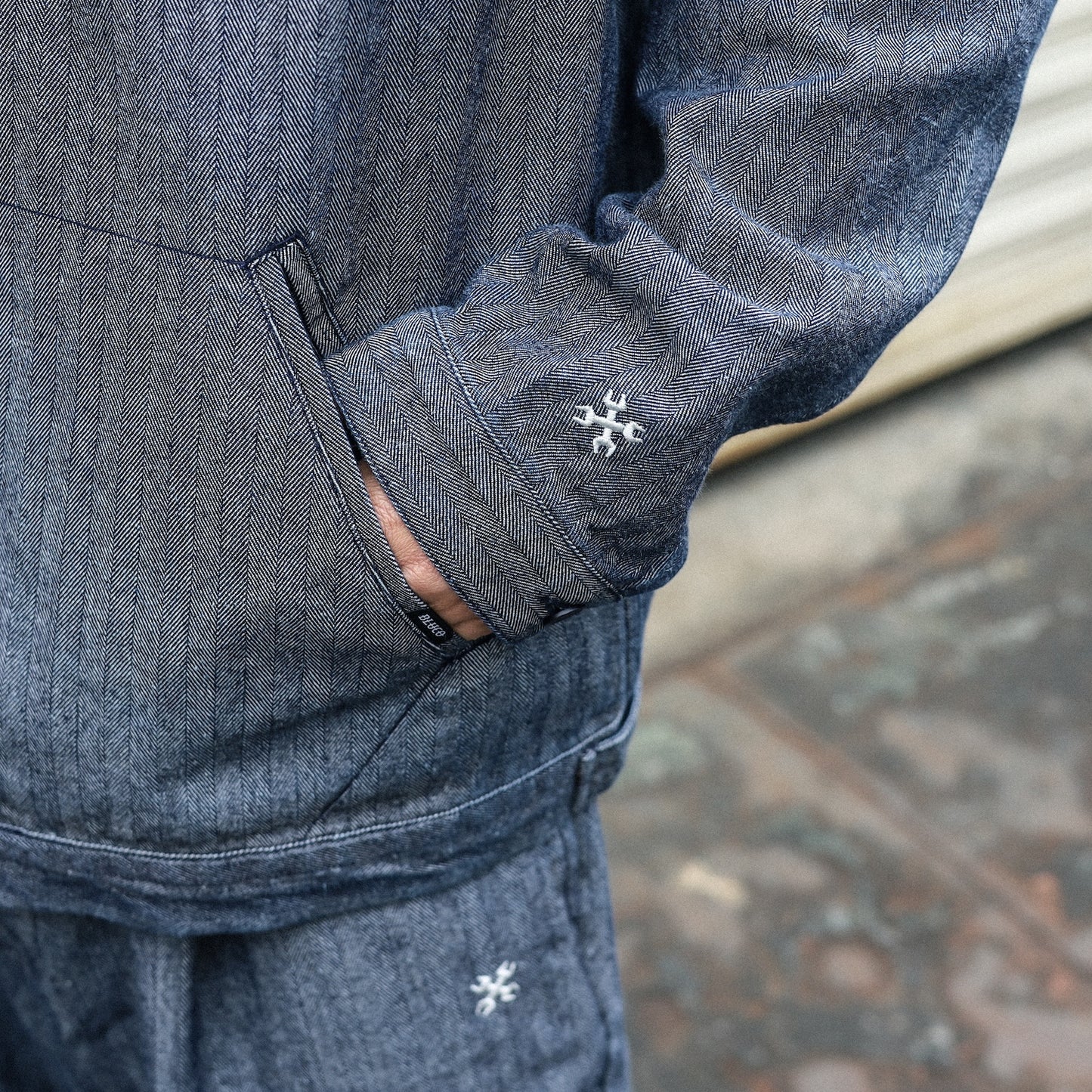 BLUCO / 12OZ DENIM WORK JACKET (HERRINGBONE)