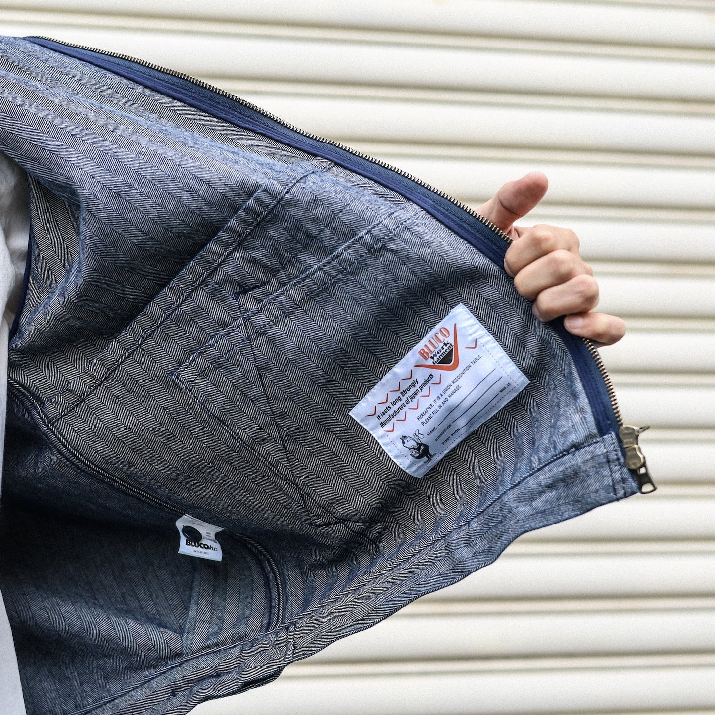 BLUCO / 12OZ DENIM WORK JACKET (HERRINGBONE)