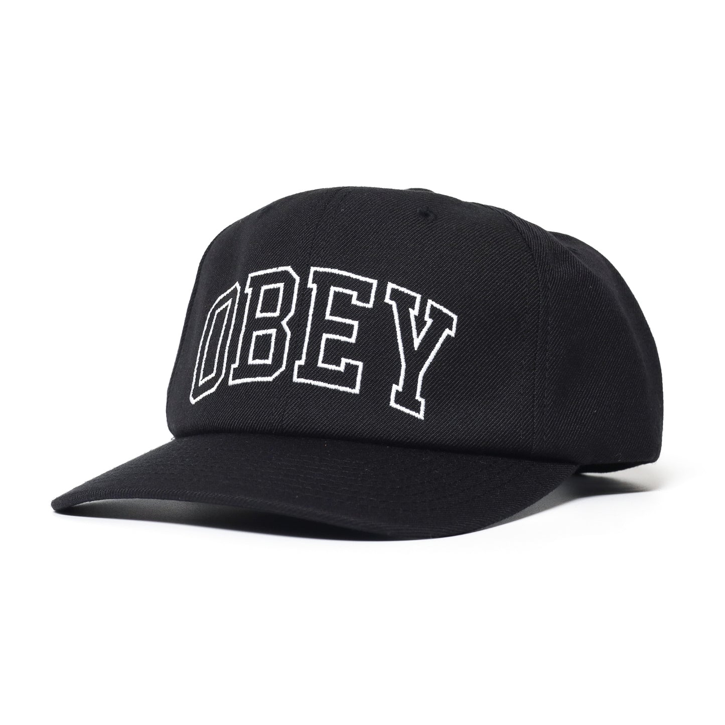 OBEY / OBEY ACADEMY 6 PANEL CLASSIC SNAPBACK CAP (BLACK)