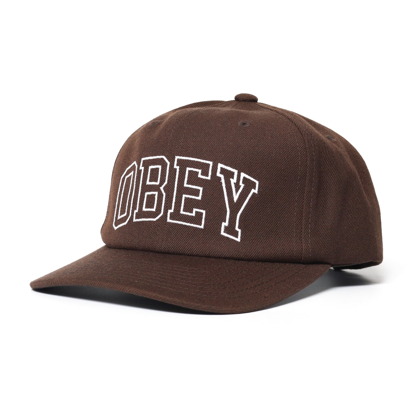 OBEY / OBEY ACADEMY 6 PANEL CLASSIC SNAPBACK CAP (DARK CHOCOLATE)