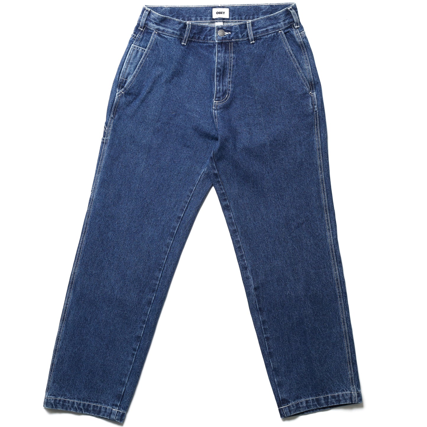 OBEY / HARDWORK CARPENTER DENIM PANT (STONEWASH INDIGO)