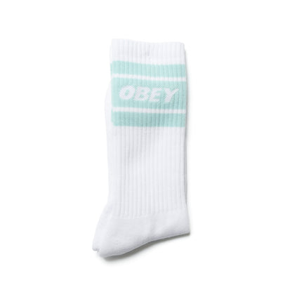 OBEY / COOPER II SOCKS (WHITE/SURF SPRAY)