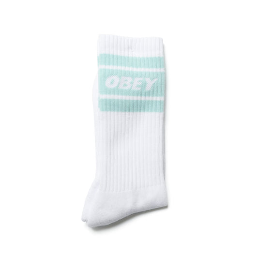 OBEY / COOPER II SOCKS (WHITE/SURF SPRAY)