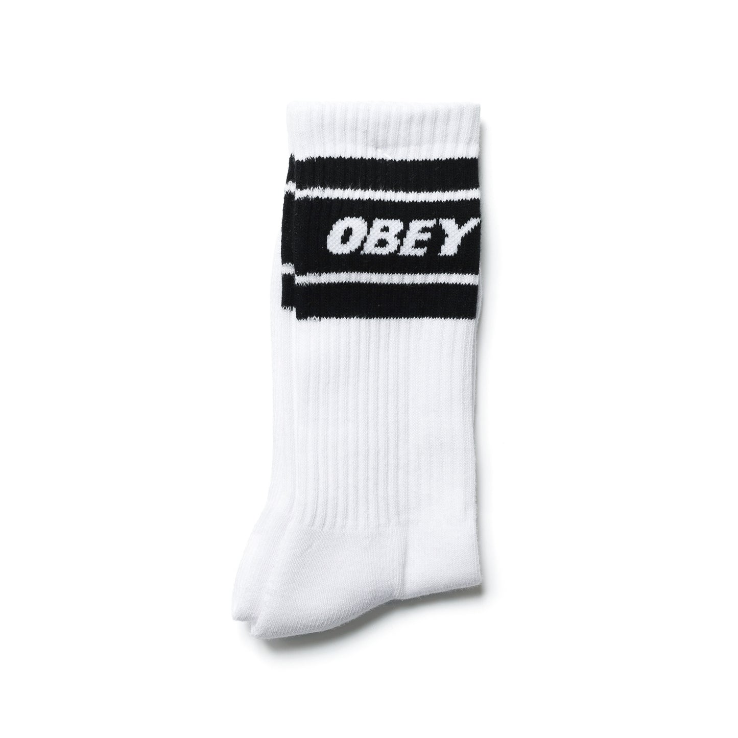 OBEY / COOPER II SOCKS (WHITE/BLACK)