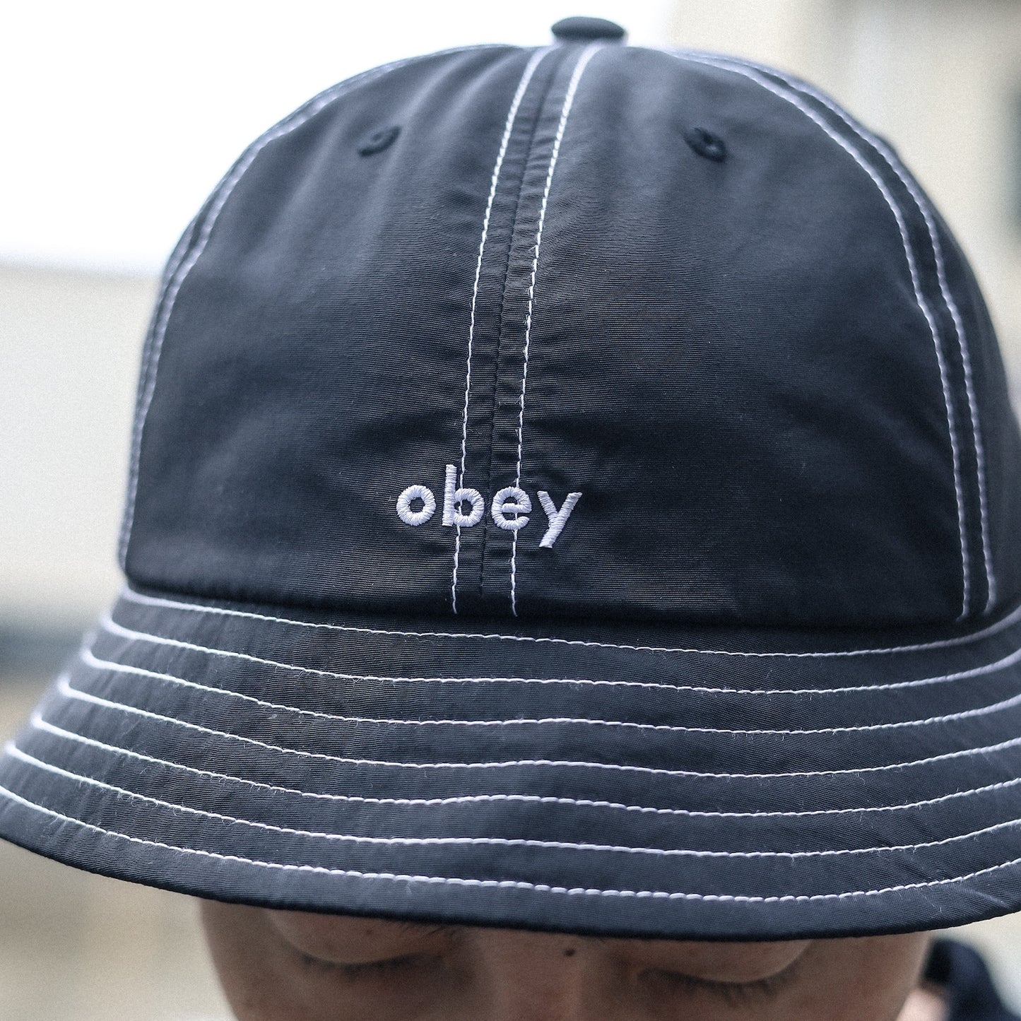 OBEY / NOVIO NYLON BUCKET HAT (BLACK)