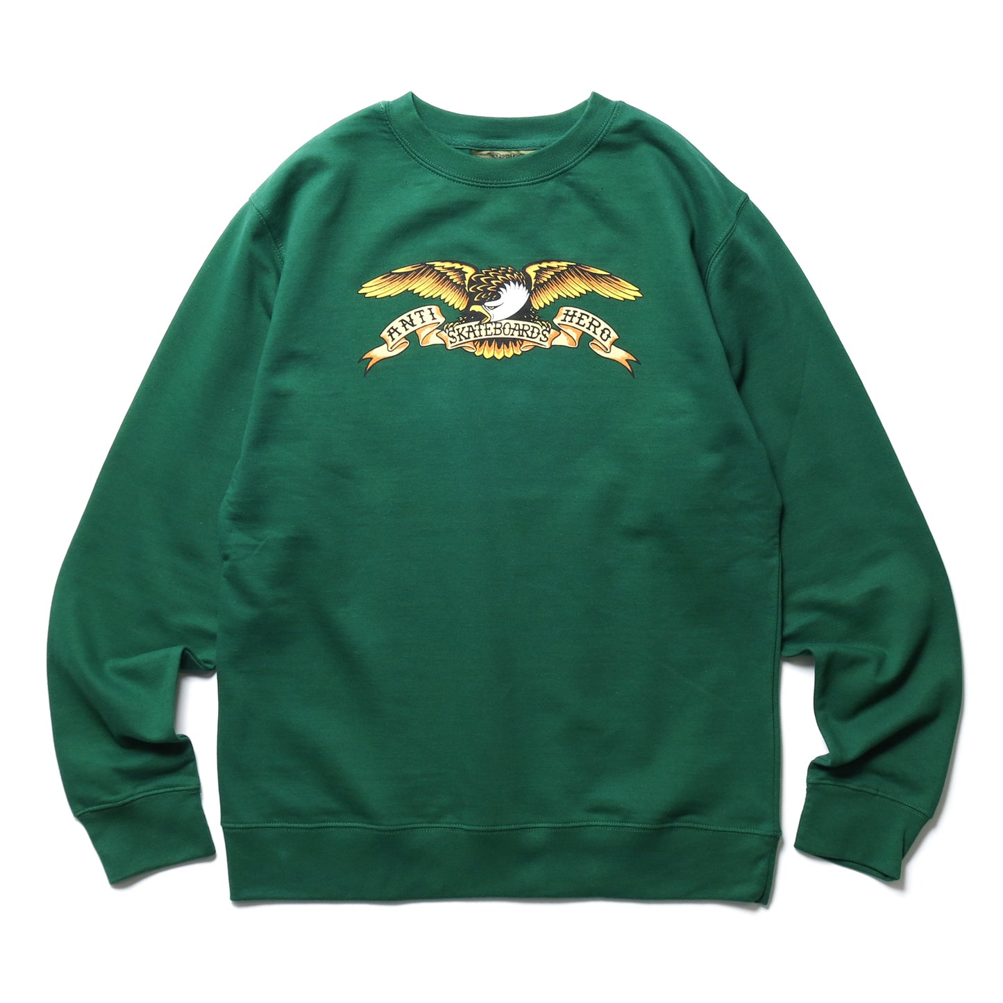 ANTIHERO / EAGLE CREWNECK SWEAT (DARKGREEN/BLACK MULTI)