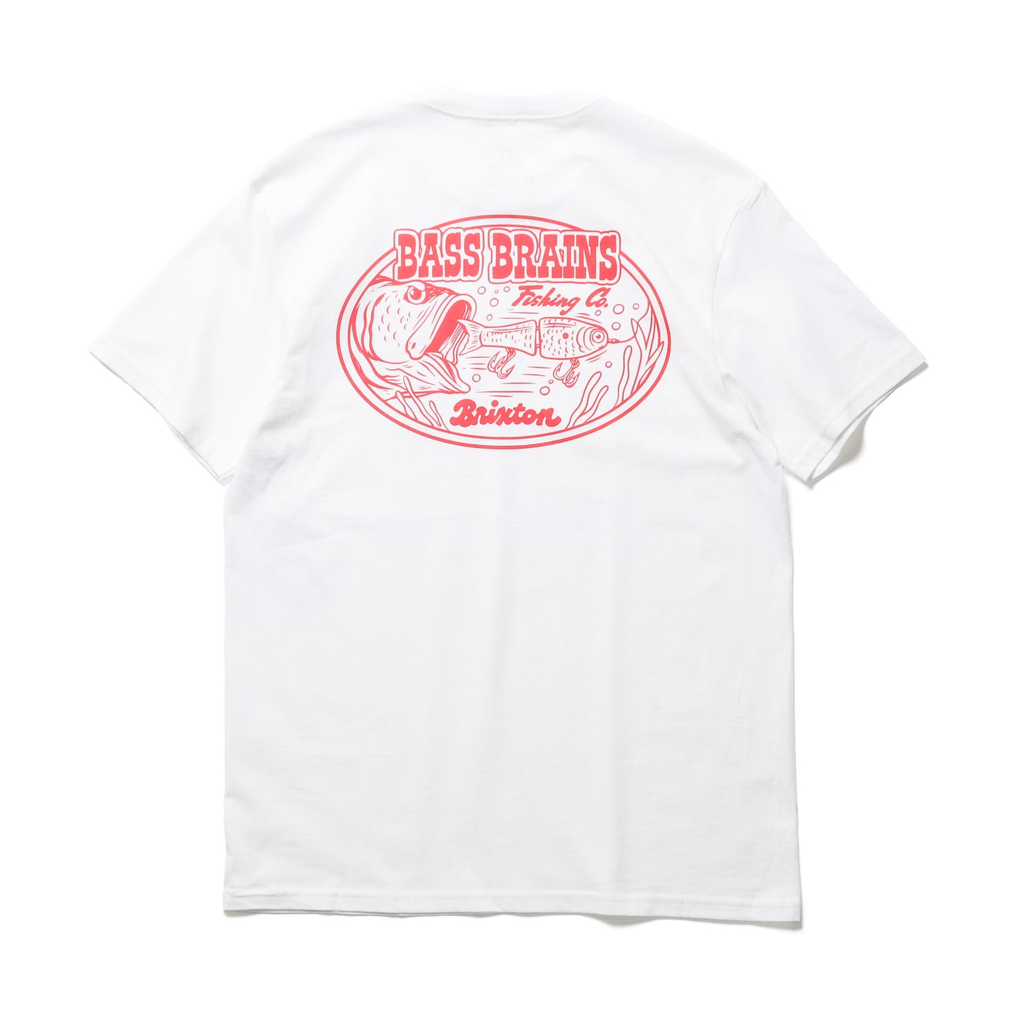 BRIXTON / BASS BRAINS SWIM S/S STANDARD TEE (WHITE)