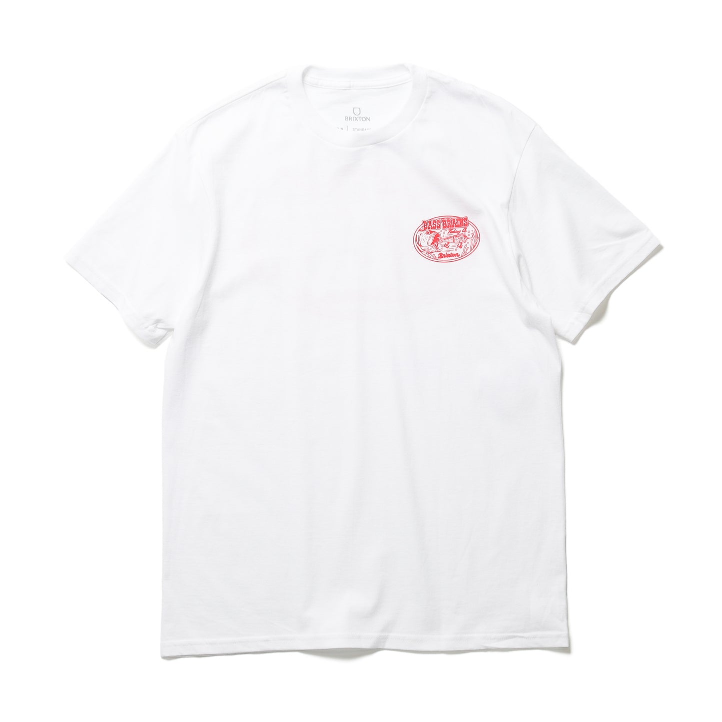 BRIXTON / BASS BRAINS SWIM S/S STANDARD TEE (WHITE)