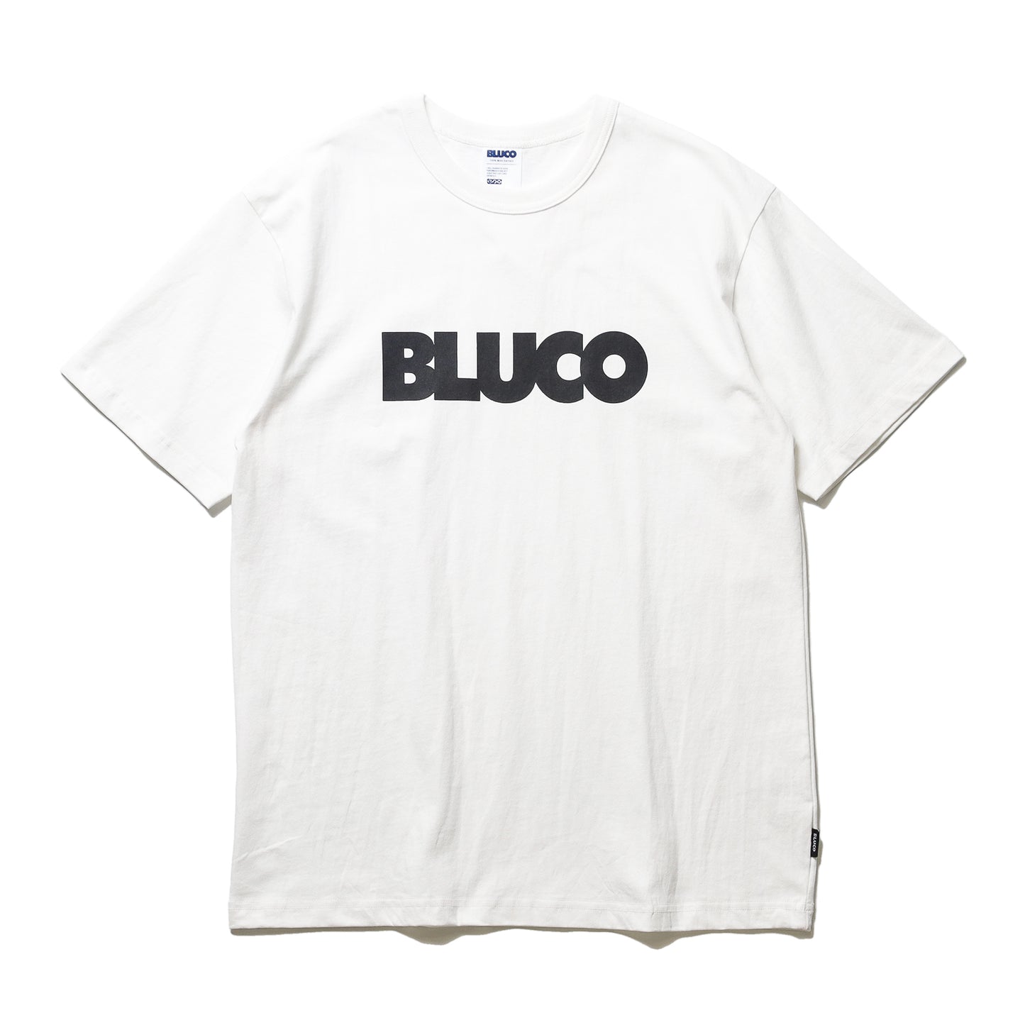BLUCO / PRINT TEE -LOGO- (WHITE-BLACK)