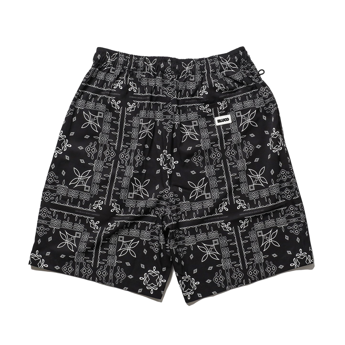 BLUCO / EASY SHORTS -BANDANA- (BLACK)