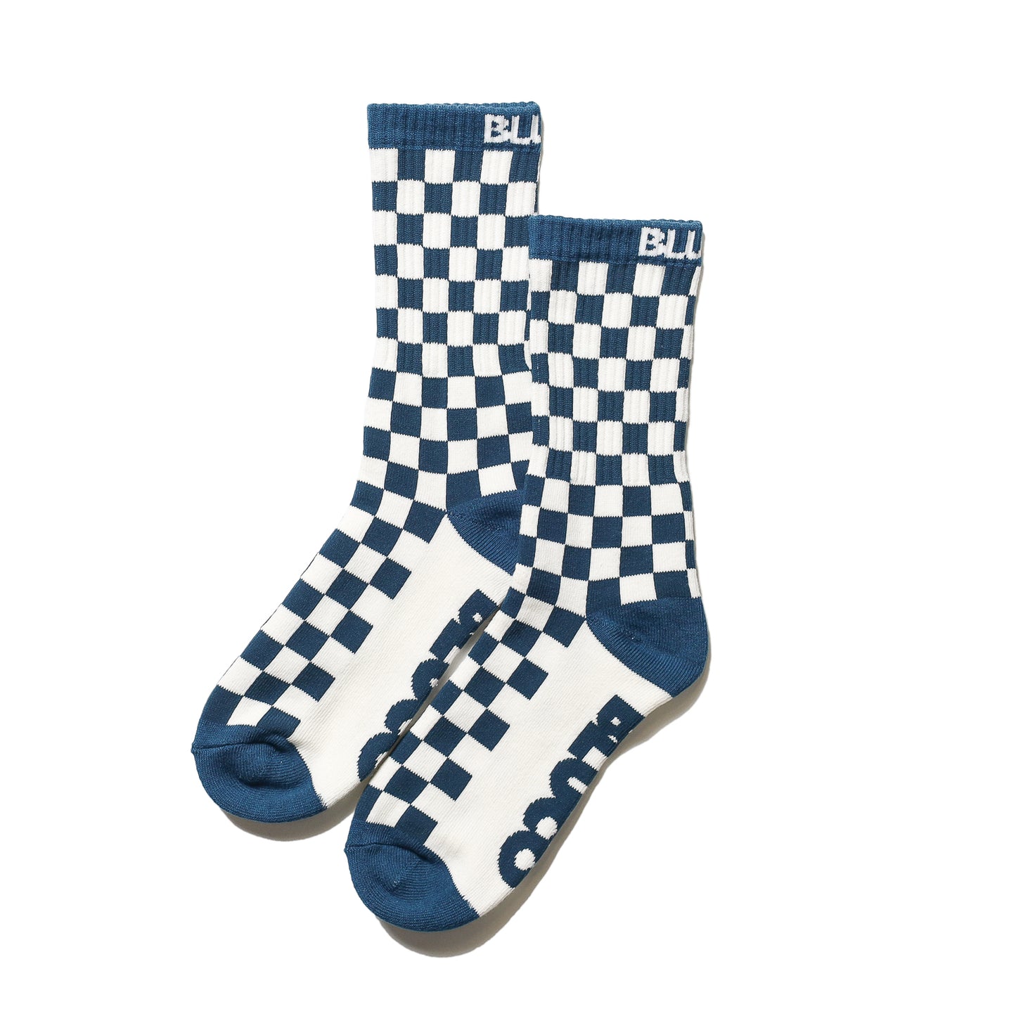 BLUCO / 2-PACK SOX -CHECKER- (WHITE/BLACK・WHITE/NAVY)